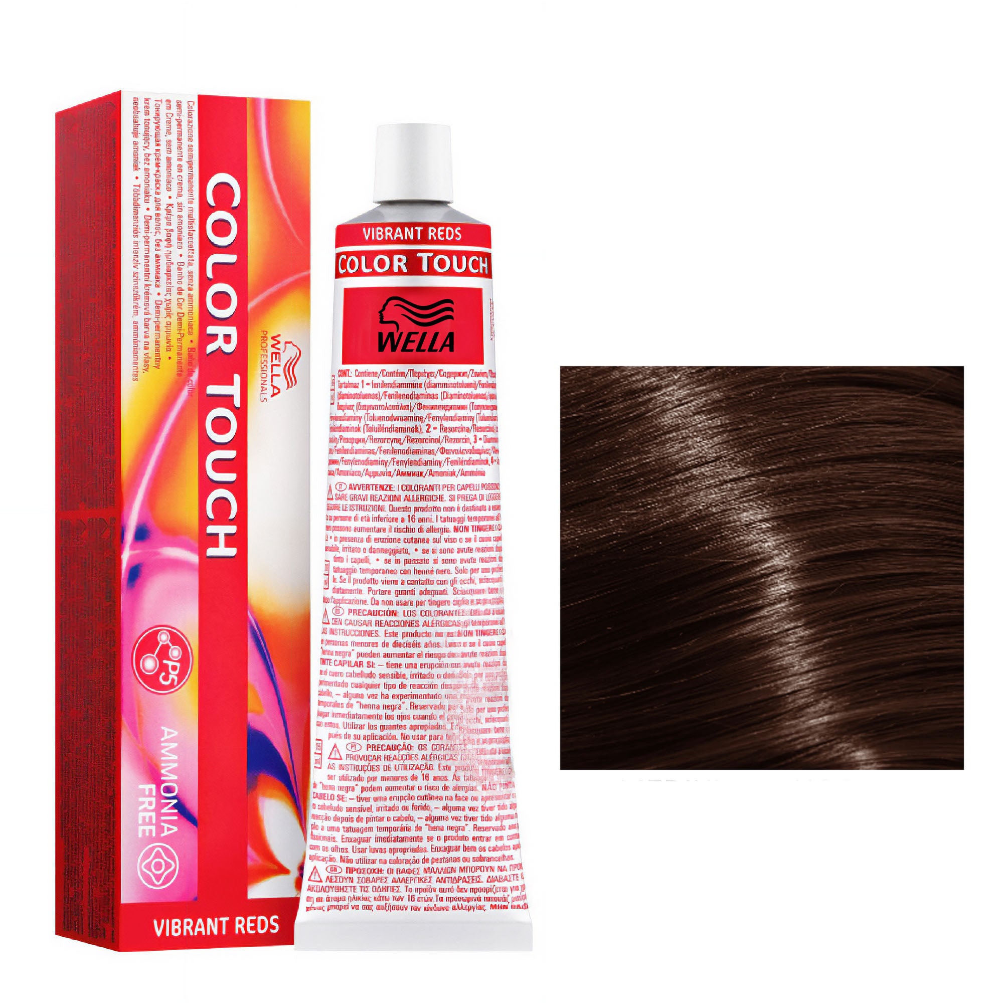 Wella Professionals - Color Touch 4/57 Medium Mahogany Brunette Brown 60ml