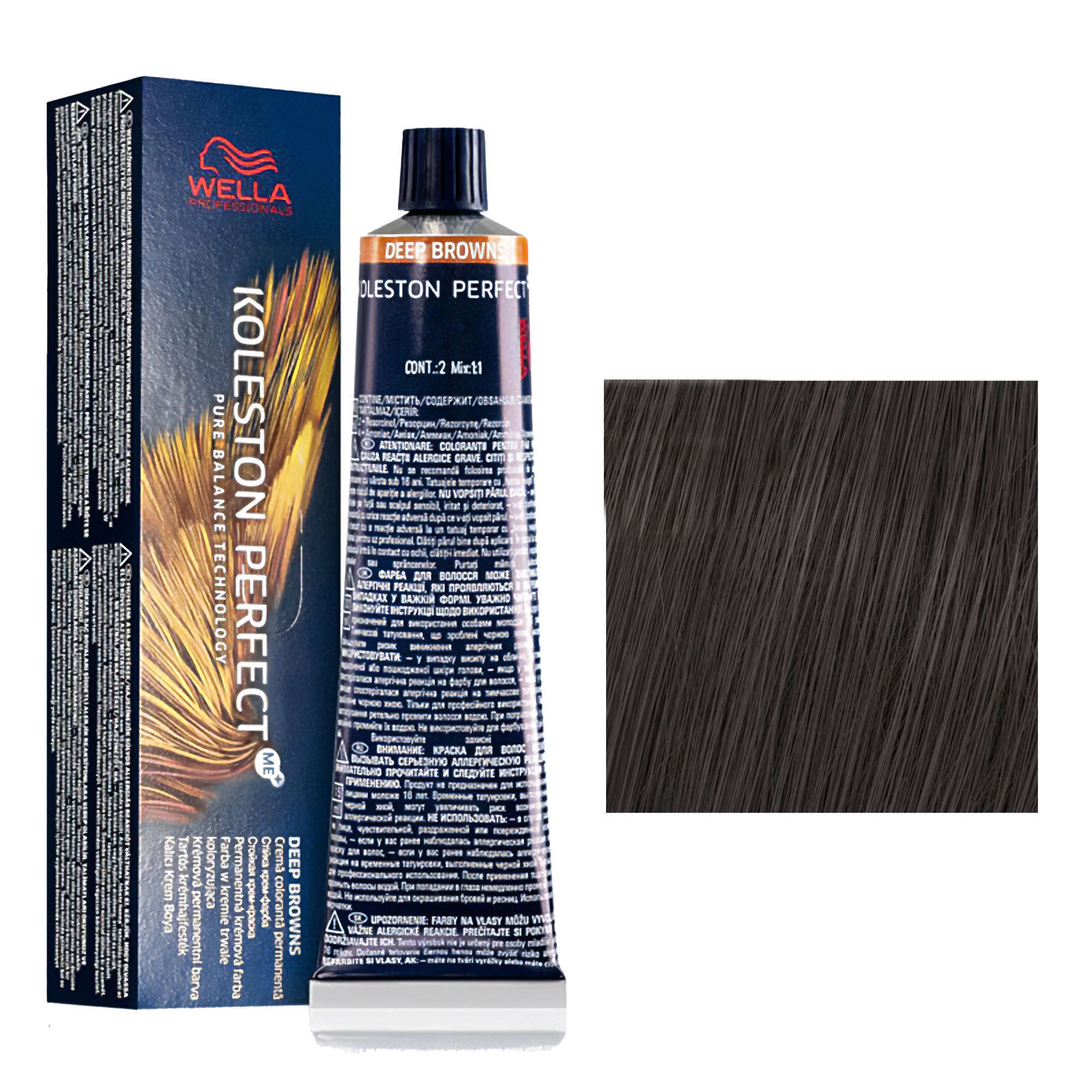 Wella Professionals - Koleston Perfect Me+ 4/71 Medium Brown Ash 60ml