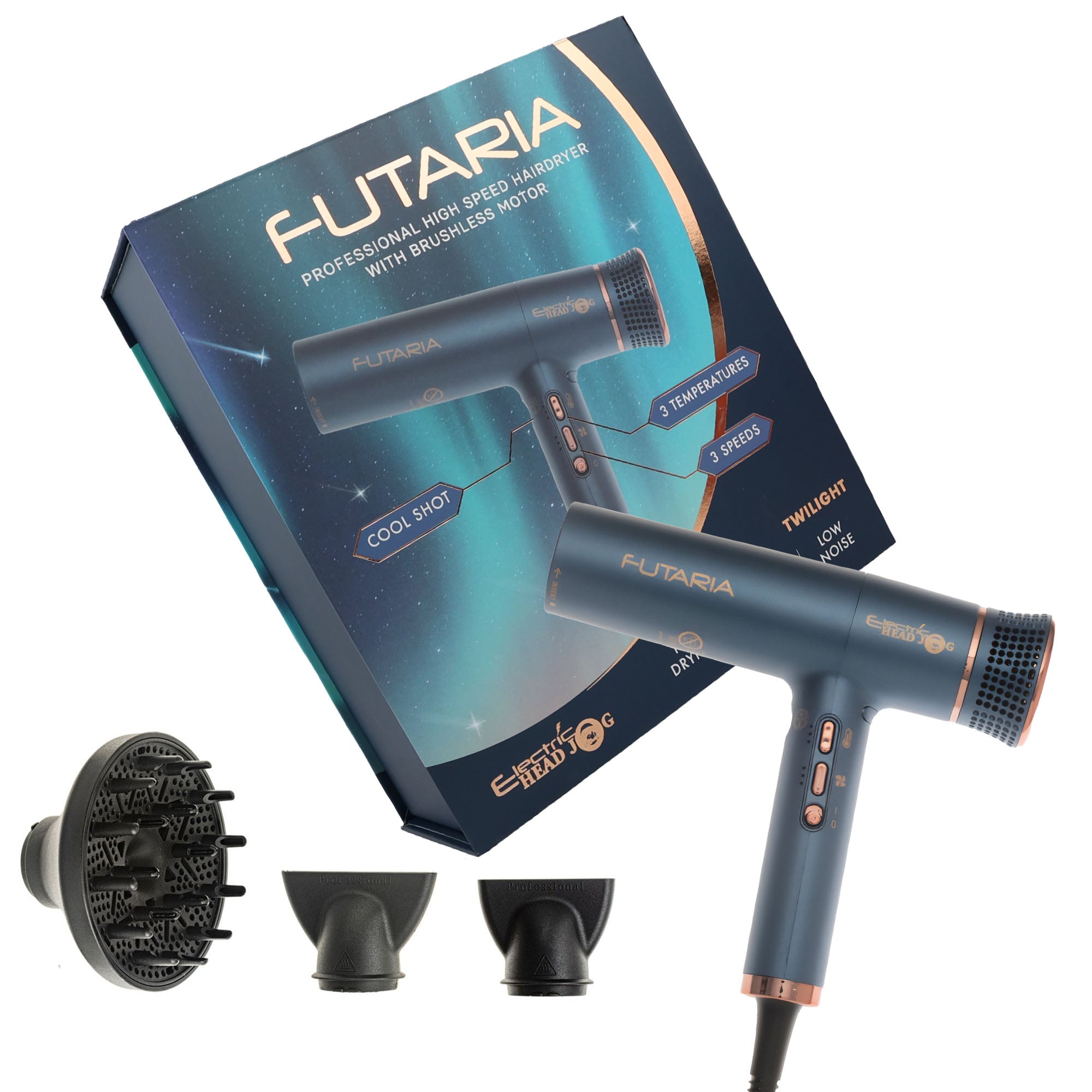 Electric Head Jog - Futaria Hair Dryer 1800W Twilight