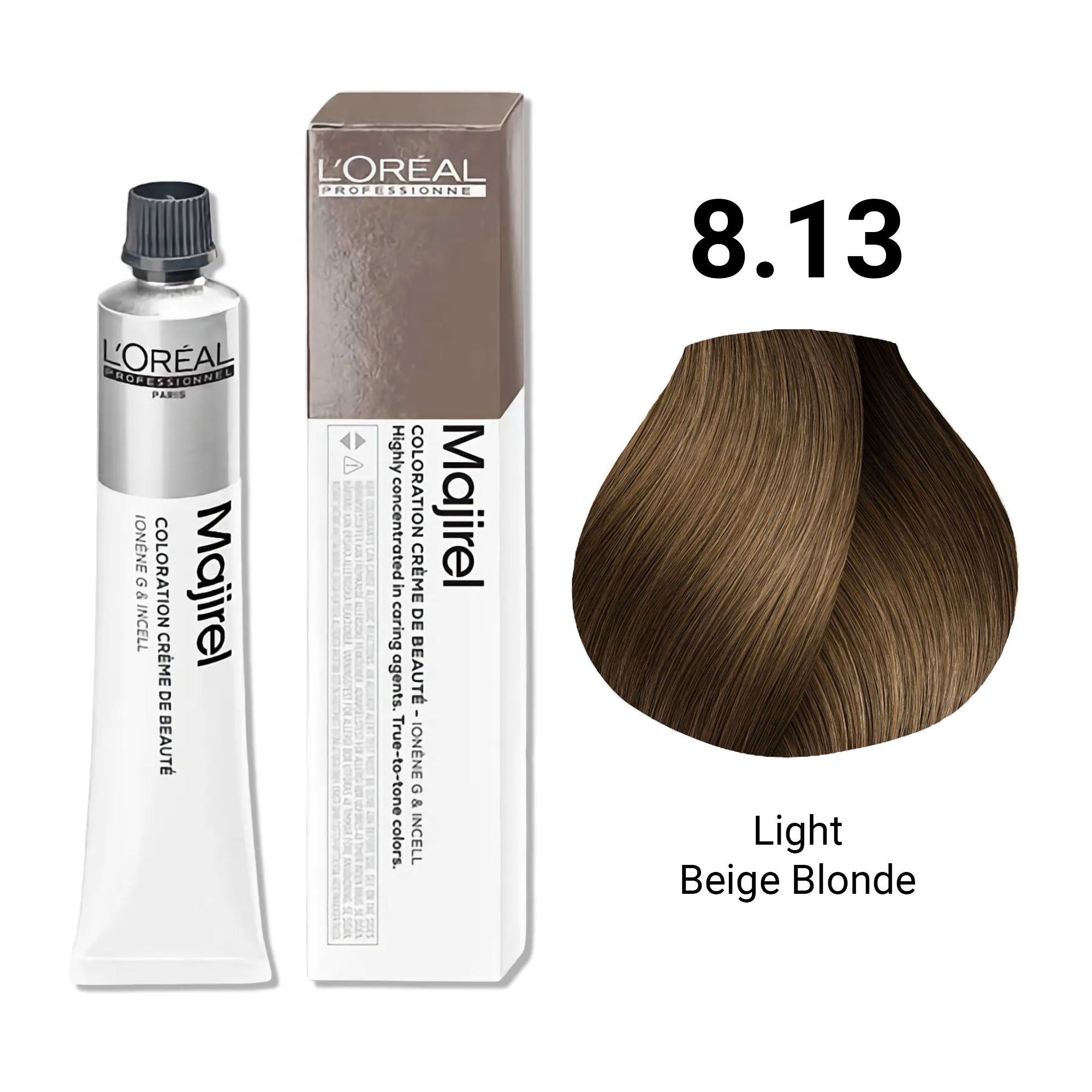 Loreal Professionnel - Majirel Permanent Hair Colour 8.13 Light Beige Blonde 50ml