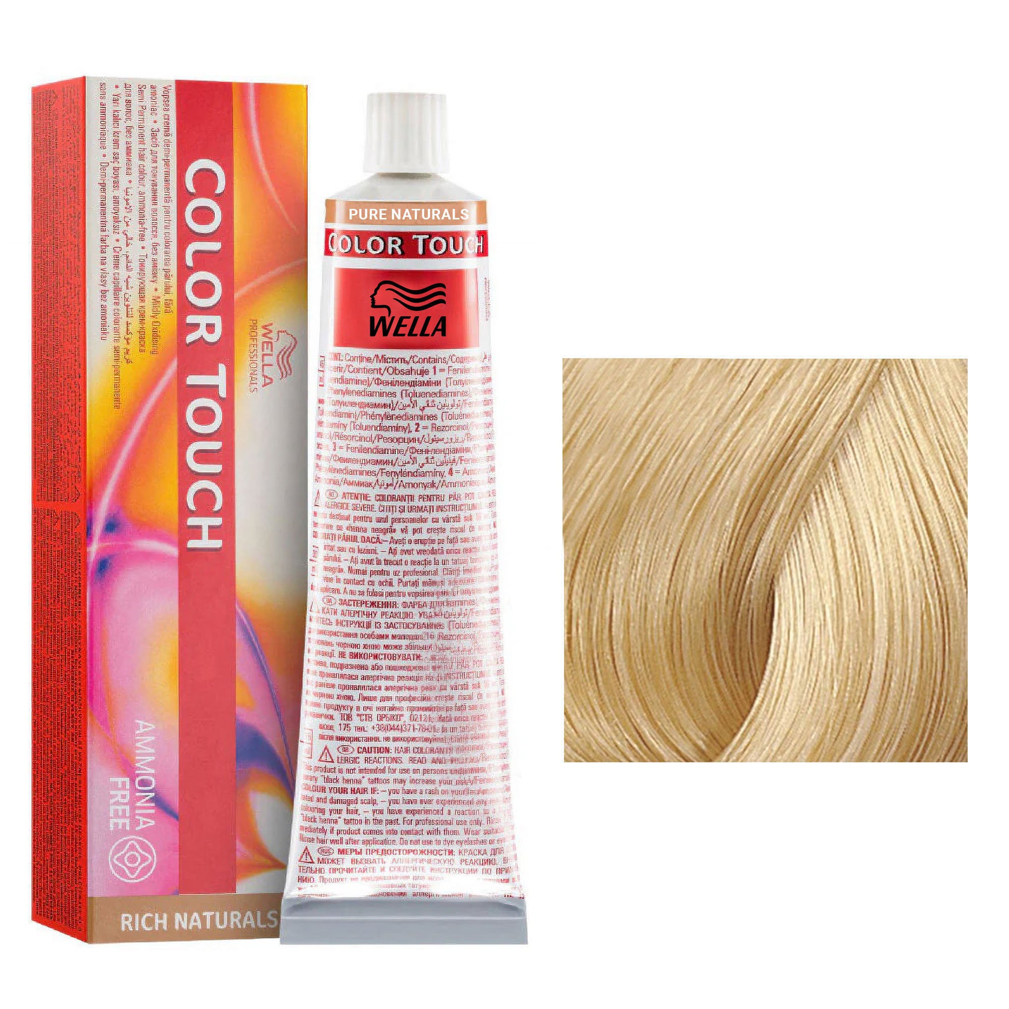 Wella Professionals - Color Touch 9/01 Very Light Natural Ash Blonde 60ml