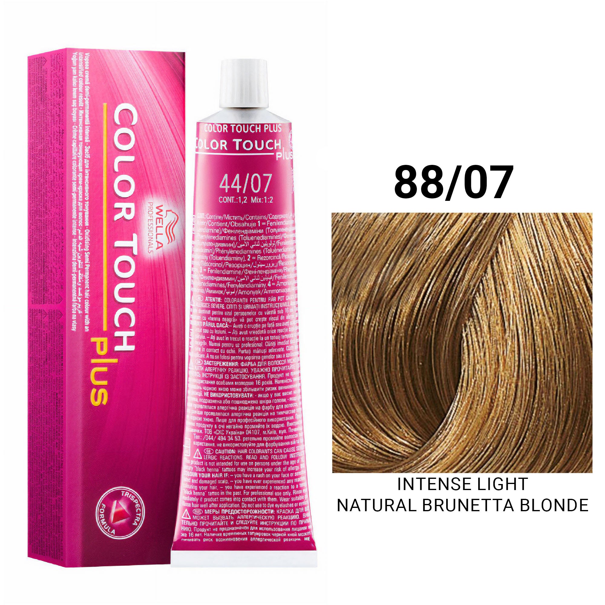 Wella Professionals - Color Touch Plus 88/07 Intense Light Natural Brunetta Blonde 60ml