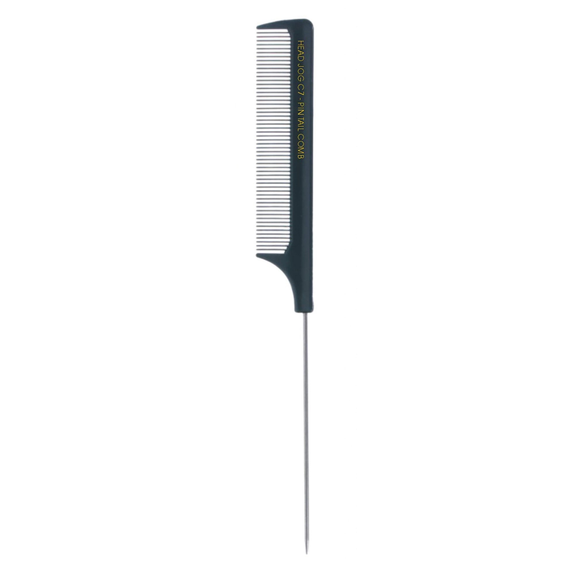 Head Jog - C7 Pin Tail Comb Carbon Fibre 23cm