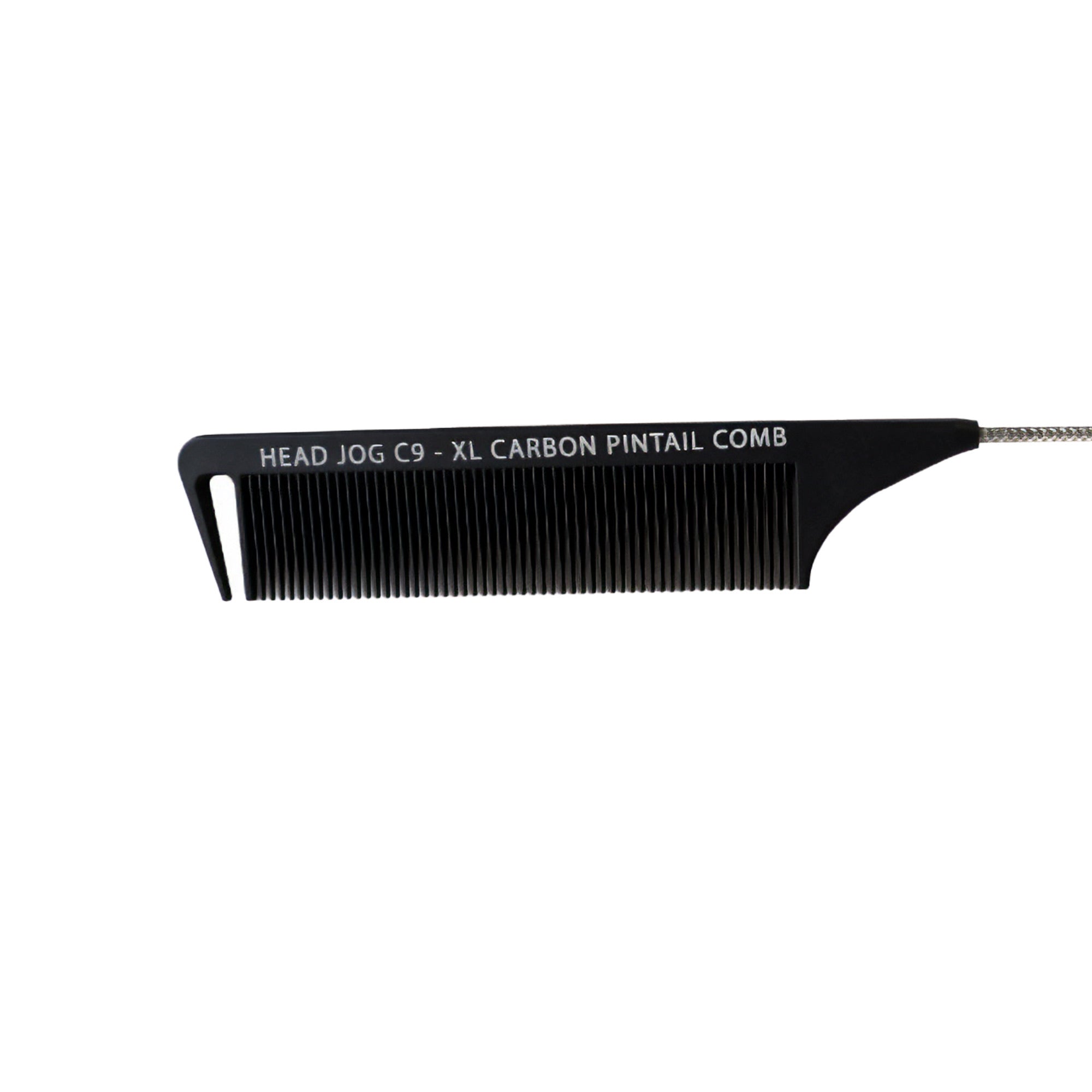 Head Jog - C9 XL Pin Tail Comb Carbon Fibre 26cm