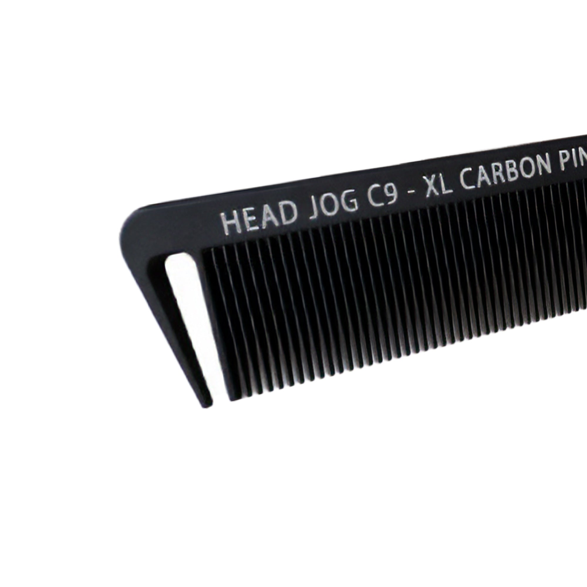 Head Jog - C9 XL Pin Tail Comb Carbon Fibre 26cm