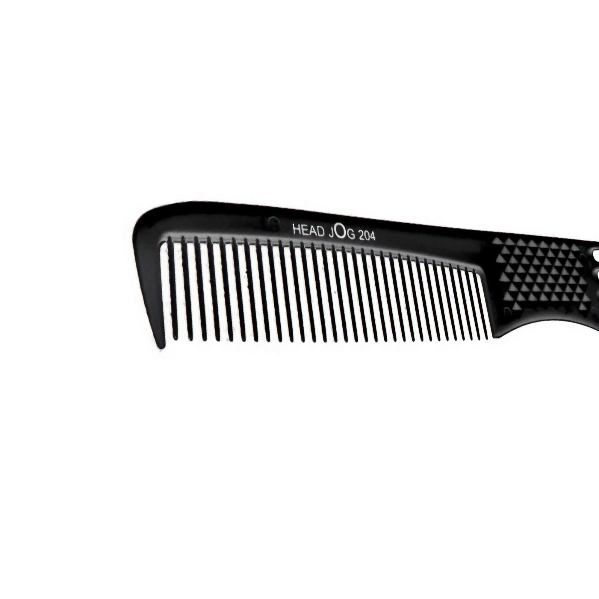 Head Jog - 204 Styling Comb 2in1 Sided Comb & Pin Lift Black 19cm