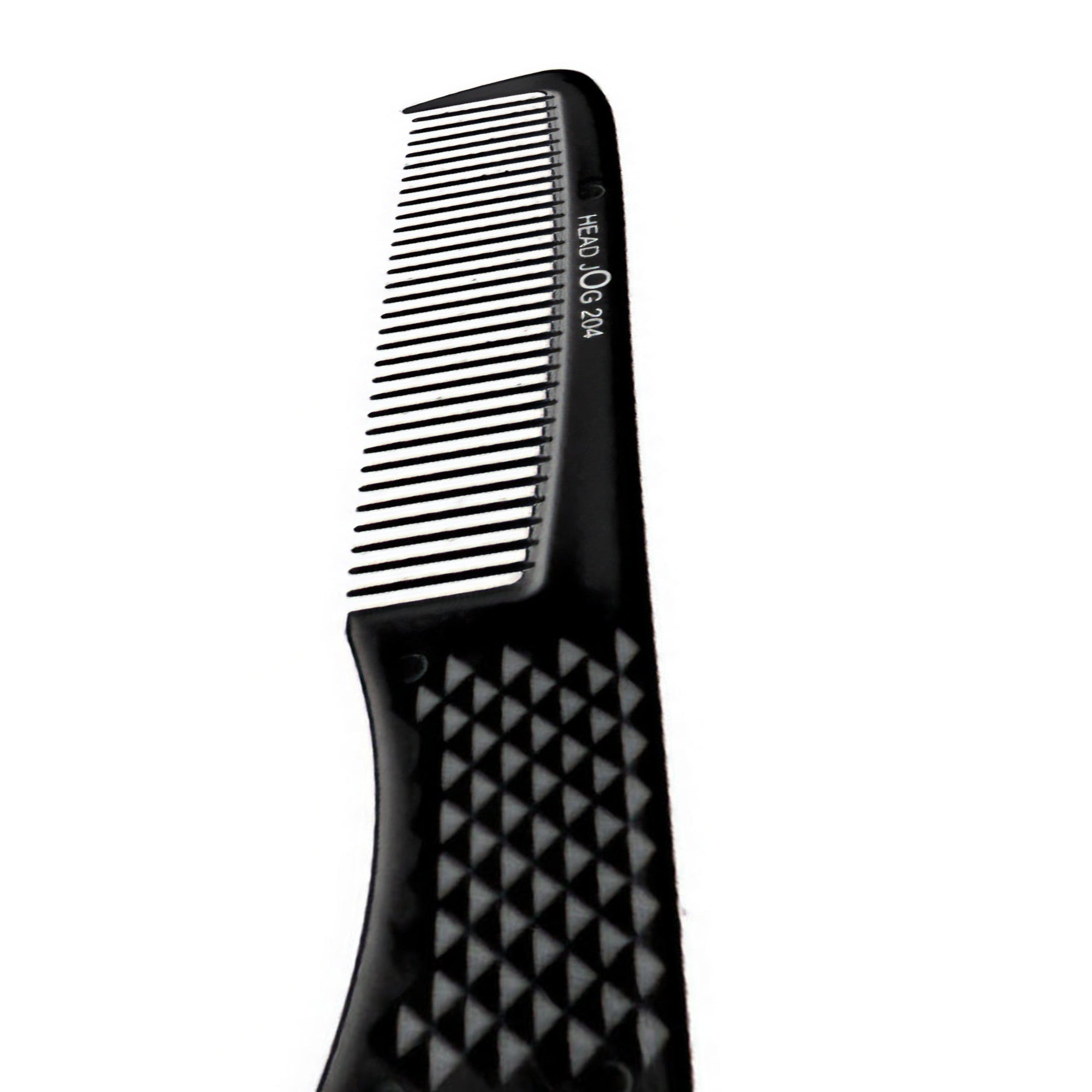 Head Jog - 204 Styling Comb 2in1 Sided Comb & Pin Lift Black 19cm