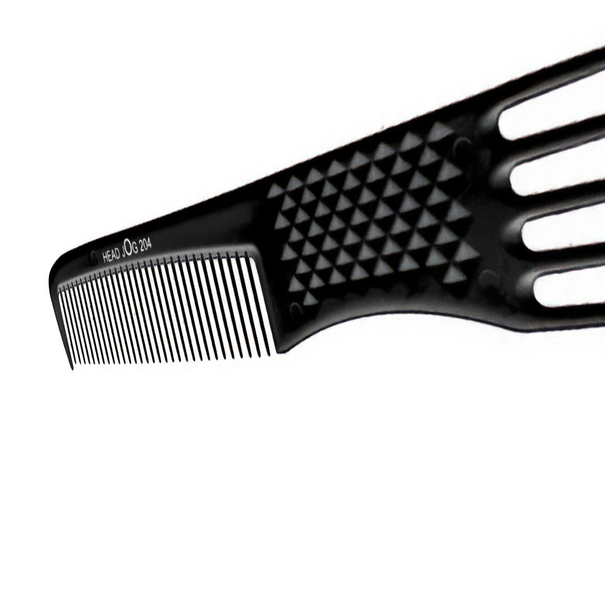 Head Jog - 204 Styling Comb 2in1 Sided Comb & Pin Lift Black 19cm