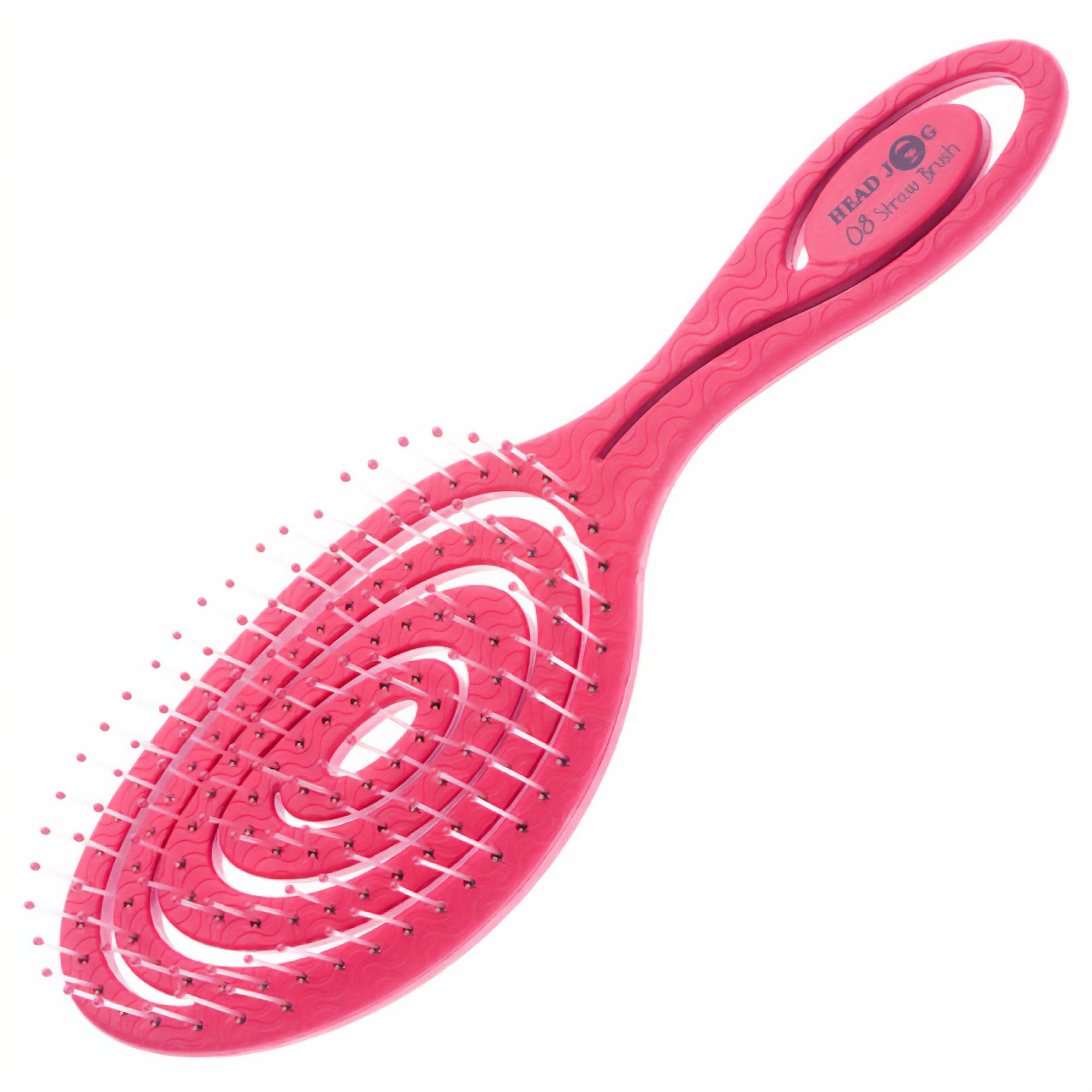 Hair Tools - Detangler Straw Brush Raspberry 22.5cm