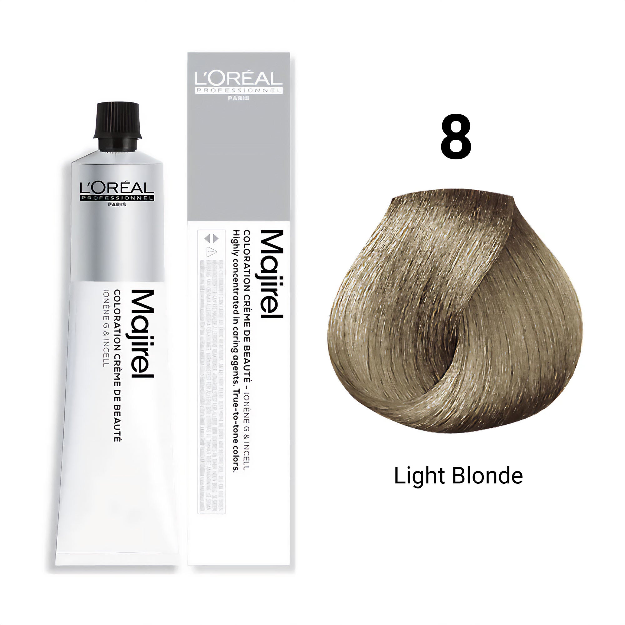 Loreal Professionnel - Majirel Permanent Hair Colour 8 Light Blonde 50ml