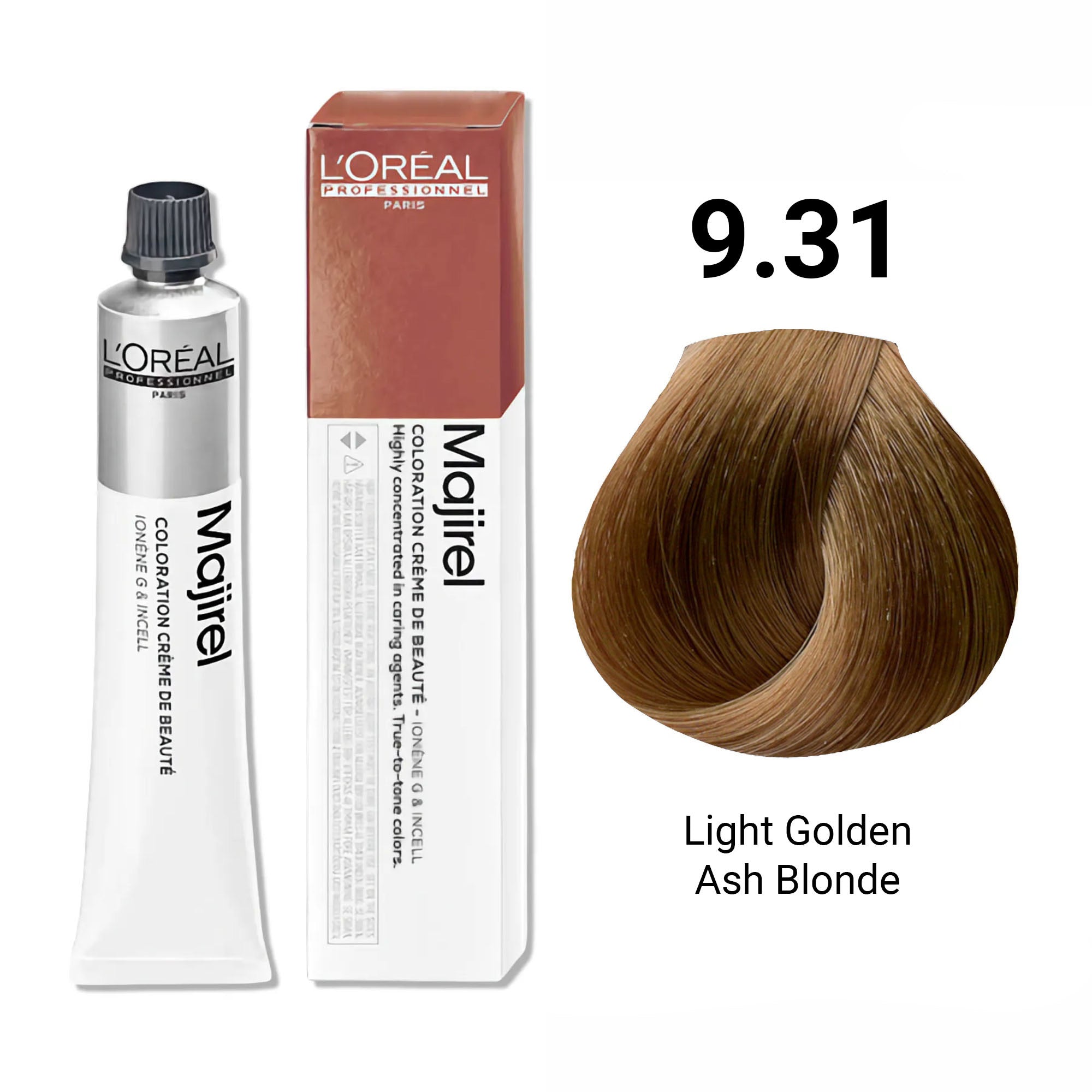 Loreal Professionnel - Majirel Permanent Hair Colour 9.31/9GB - Light Golden Ash Blonde 50ml