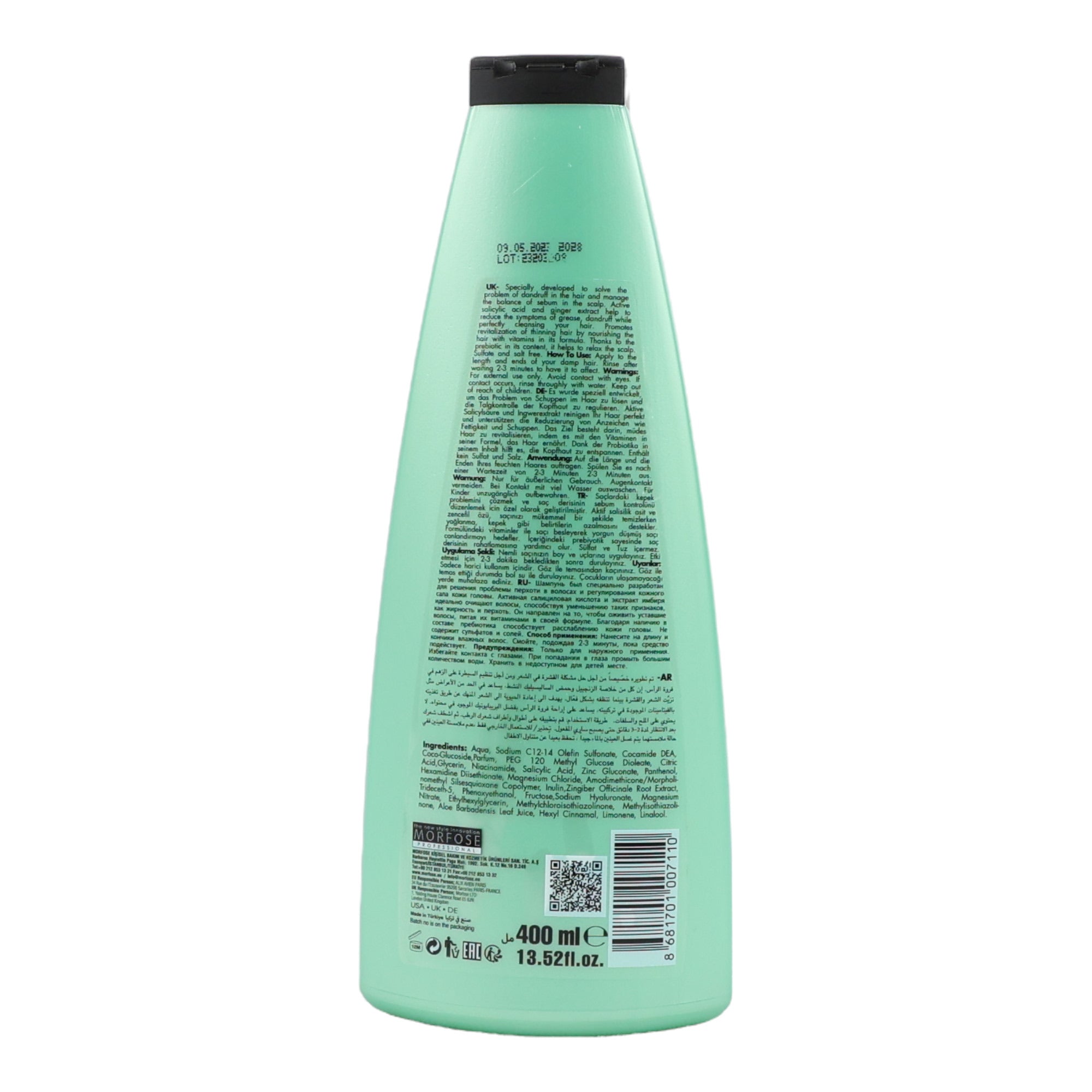 Morfose - Niche Scalp Detox Prebiotic PH Balance Shampoo 400ml