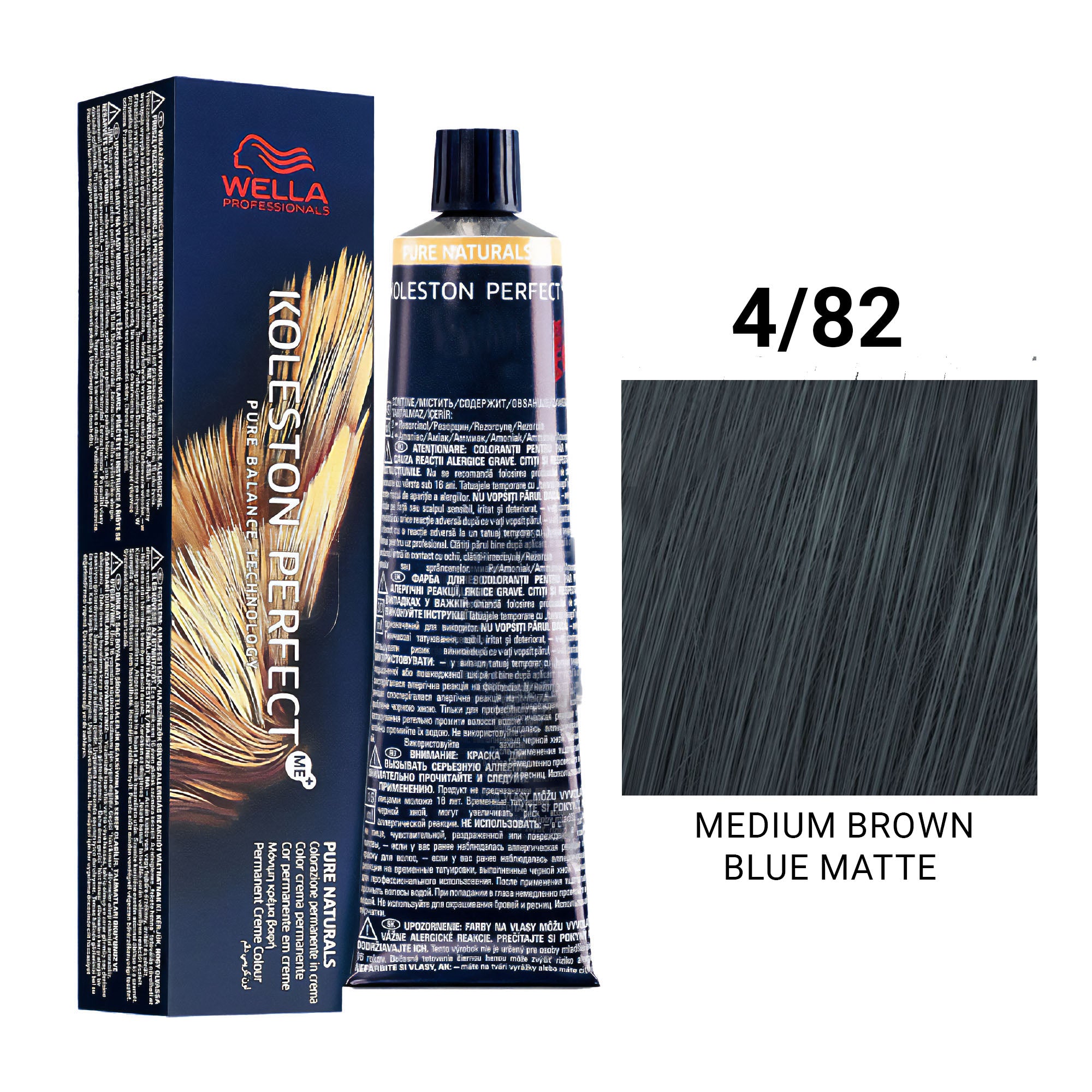 Wella Professionals - Koleston Perfect ME+ 4/82 Medium Brown Blue Matte 60ml