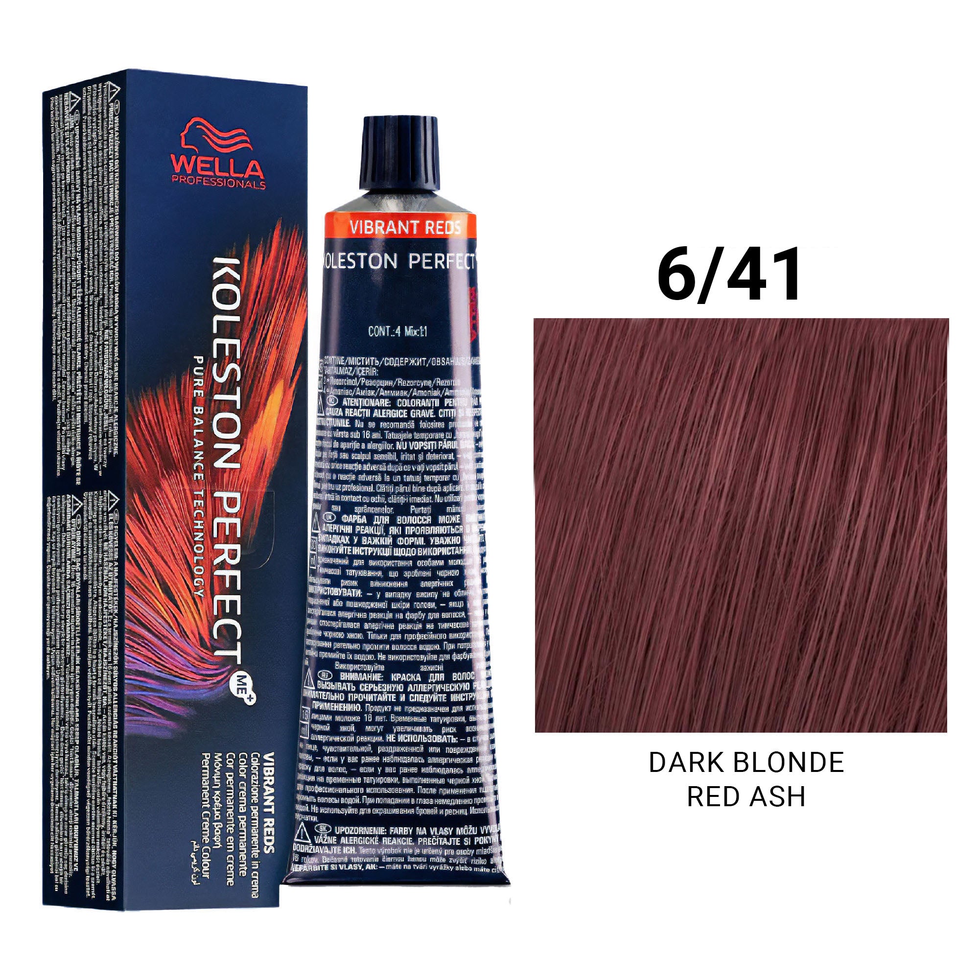 Wella Professionals - Koleston Perfect Me+ 6/41 Dark Blonde Red Ash 60ml