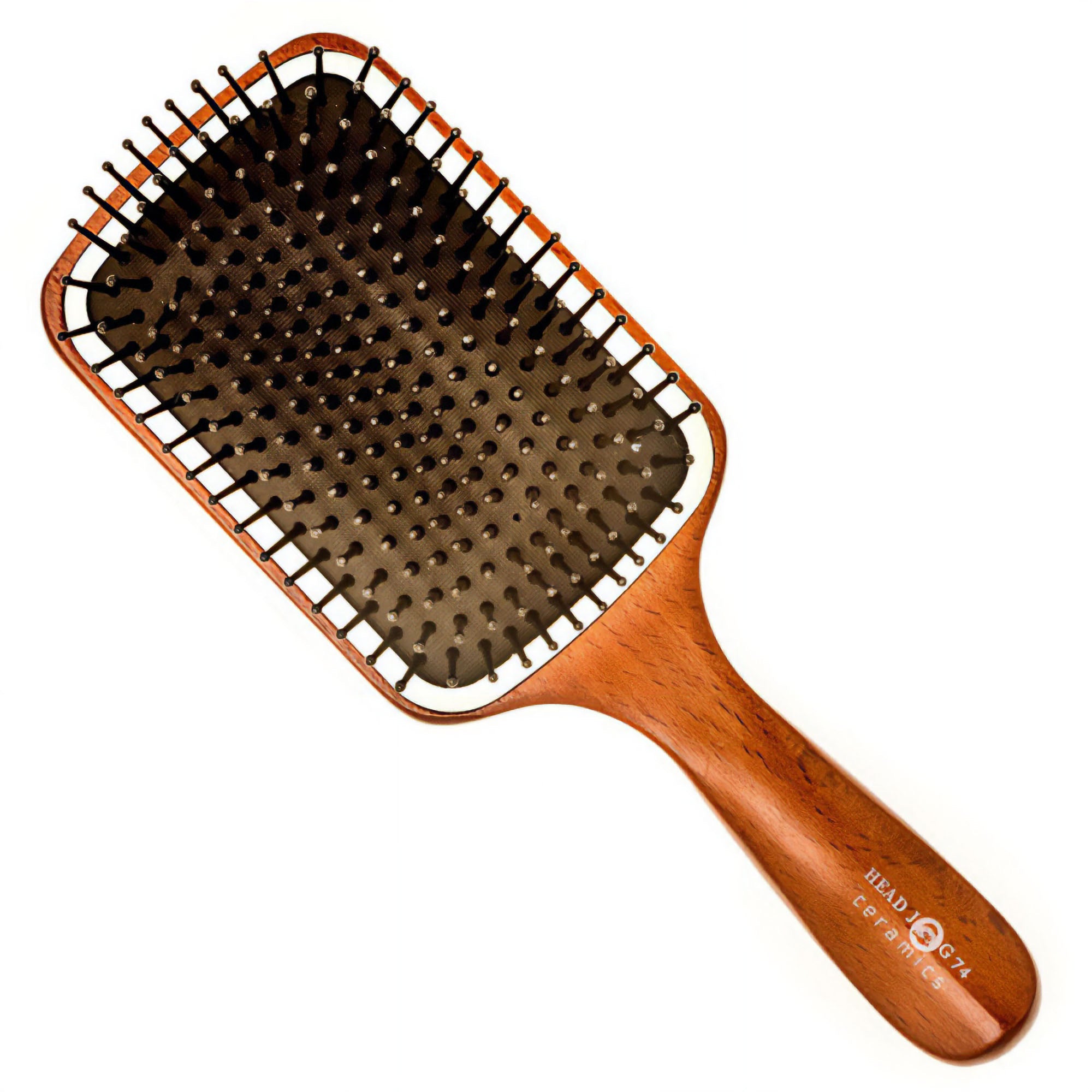 Head Jog - 74 Ceramic Wooden Paddle Brush 26cm