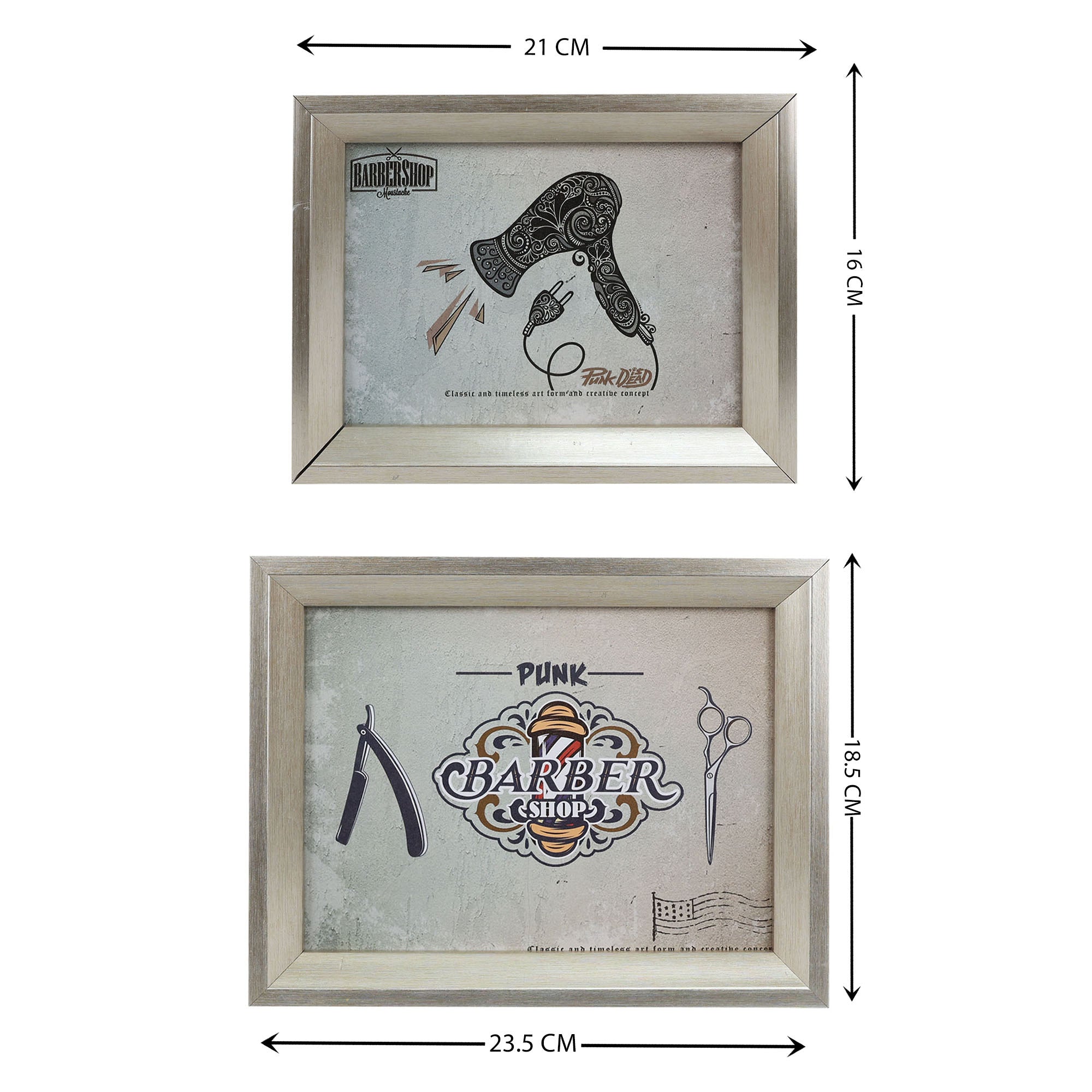 Eson - Barbershop Wall Art Set 8pcs