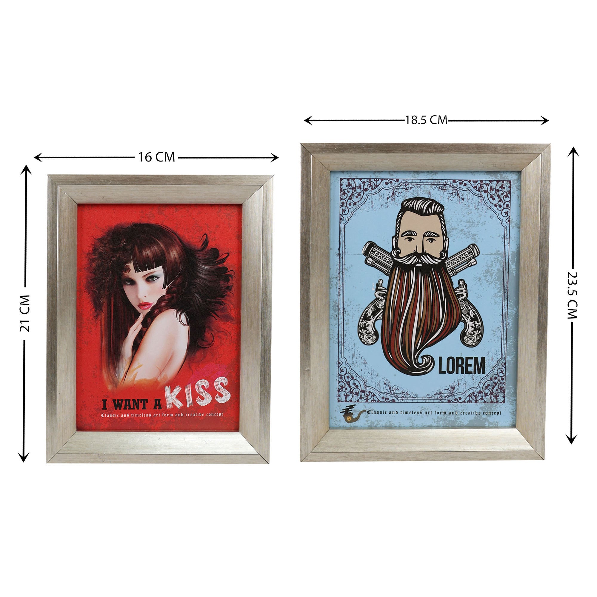 Eson - Barbershop Wall Art Set 8pcs