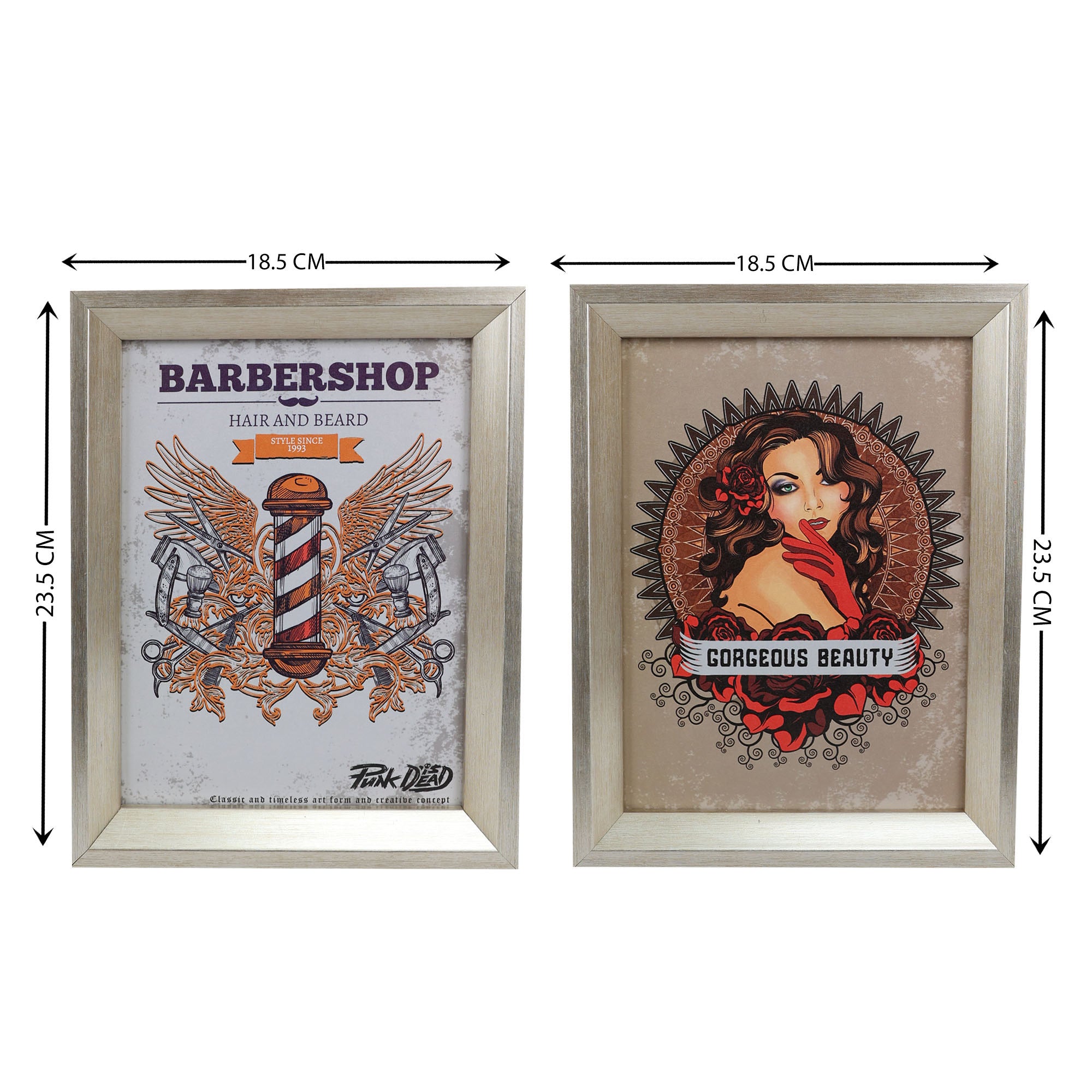 Eson - Barbershop Wall Art Set 8pcs