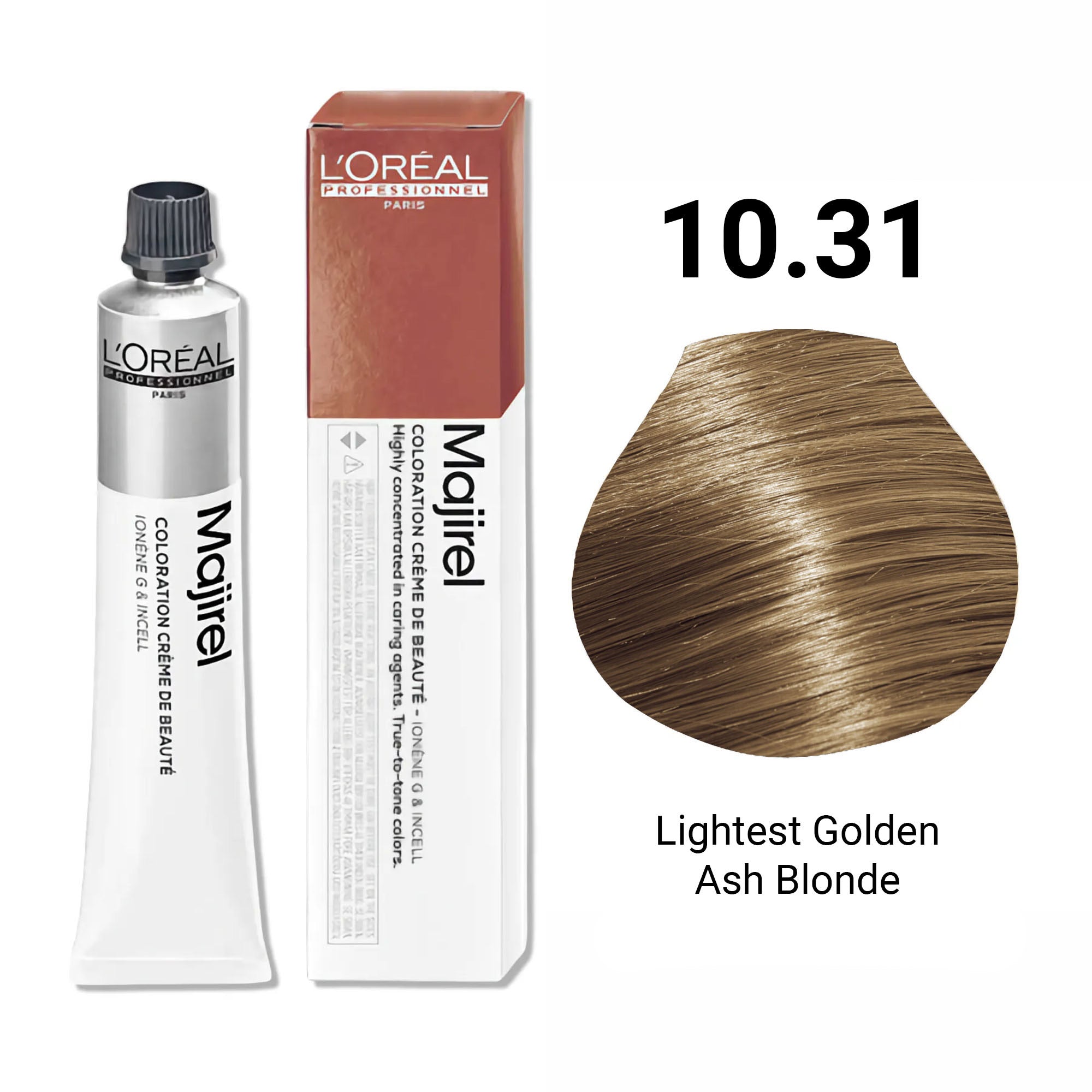 Loreal Professionnel - Majirel Permanent Hair Colour 10.31 Lightest Golden Ash Blonde 50ml