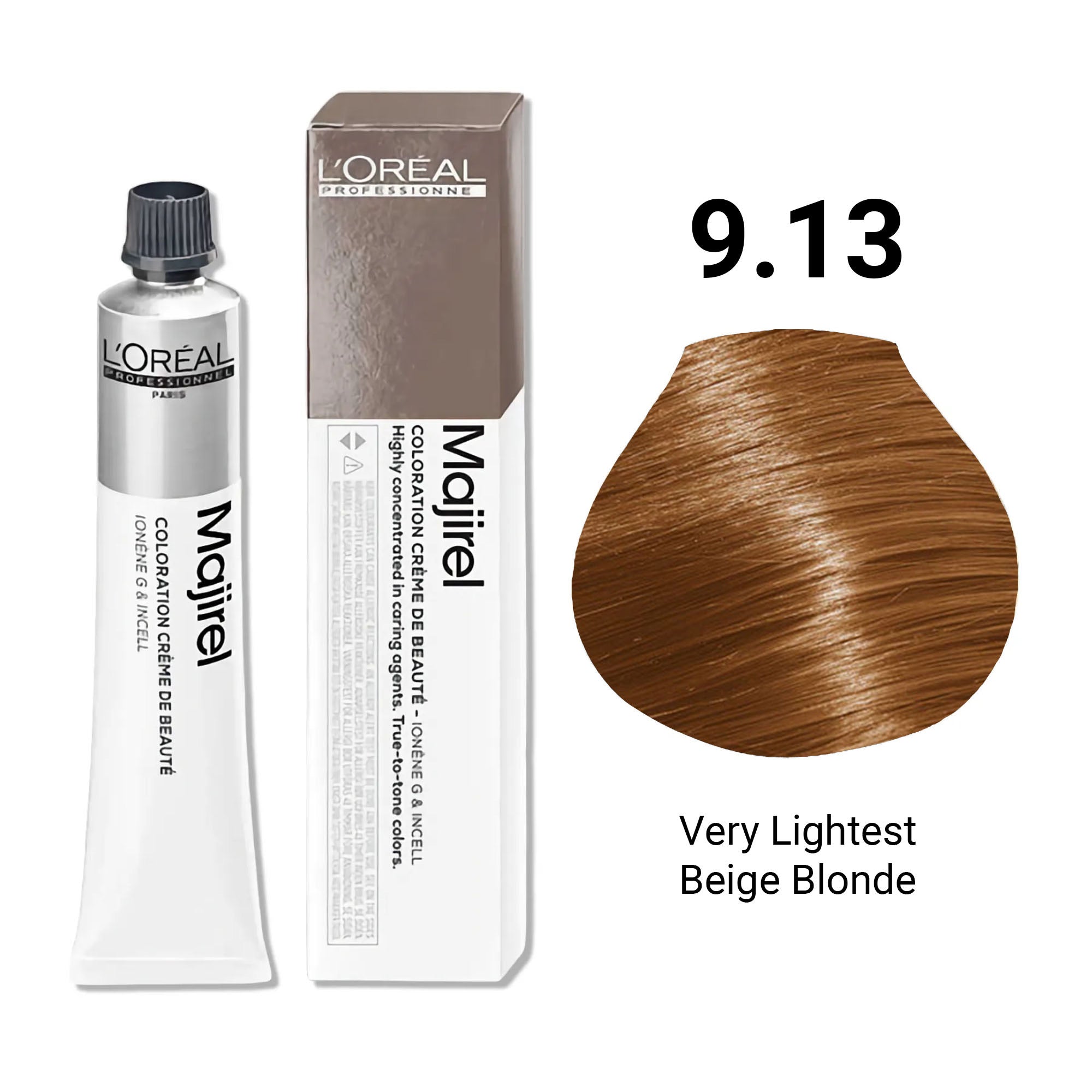 Loreal Professionnel - Majirel Permanent Hair Colour 9.13 Very Lightest Beige Blonde 50ml