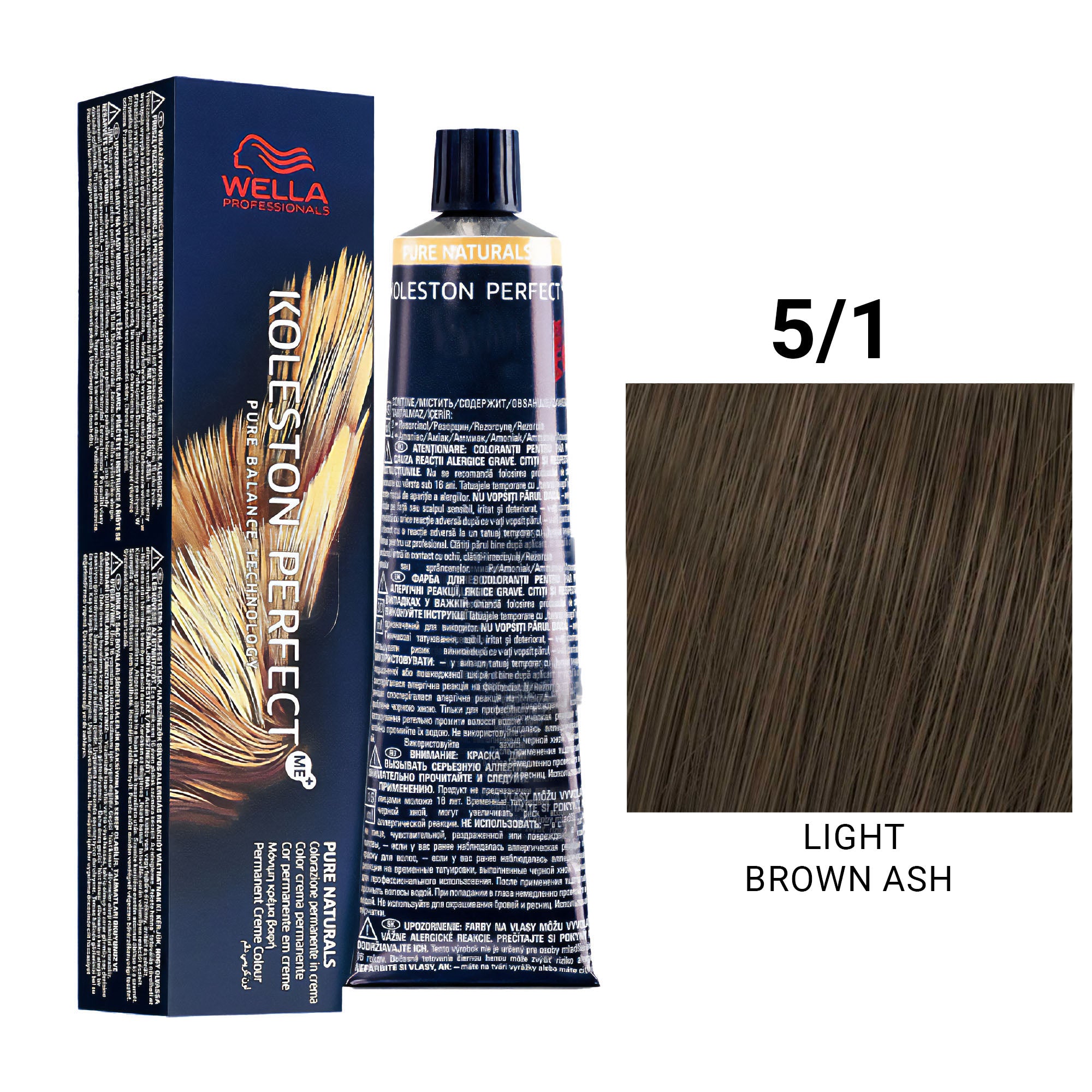 Wella Professionals - Koleston Perfect Me+ 5/1 Light Brown Ash 60ml