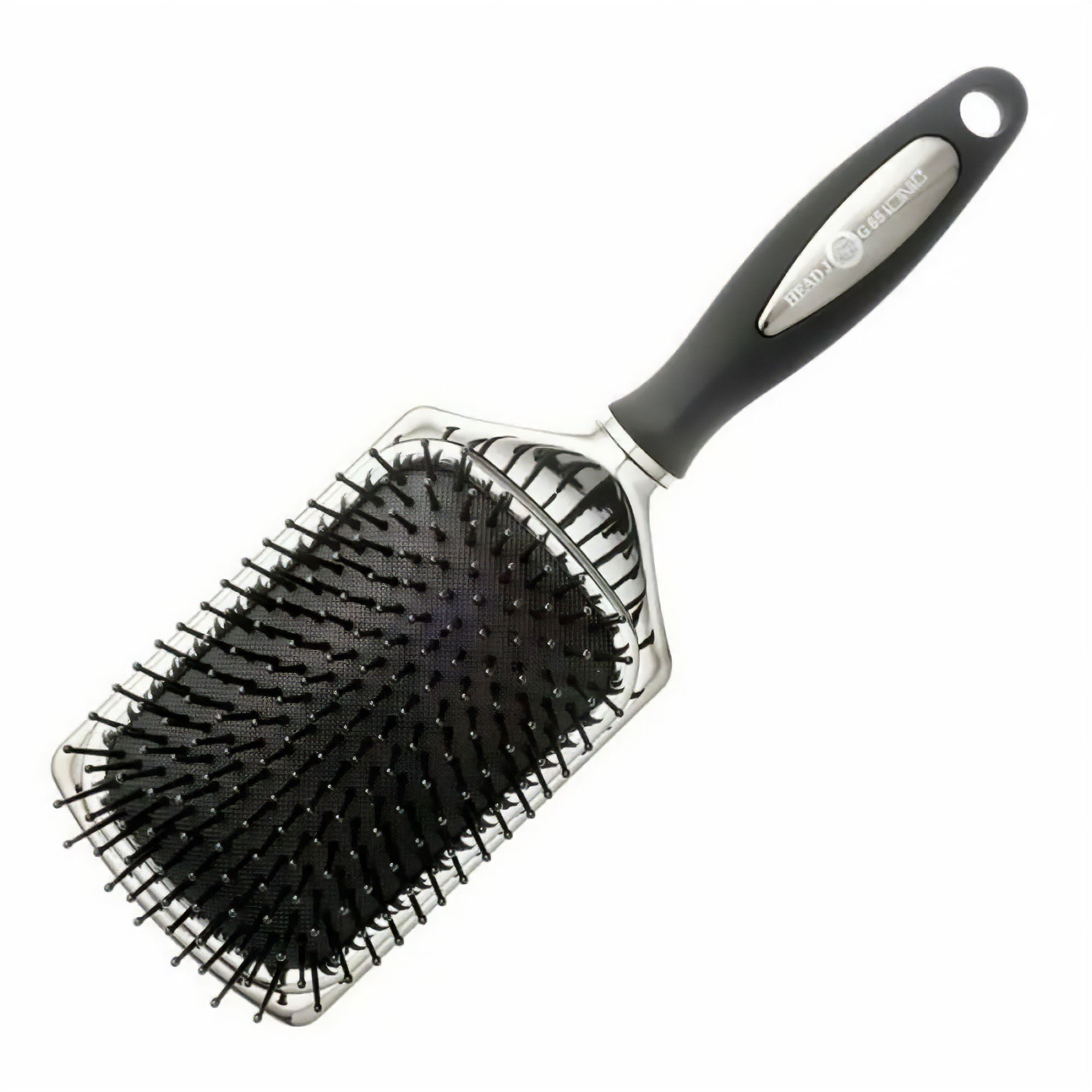 Head Jog - 65 Ionic Paddle Brush Silver & Black 27cm