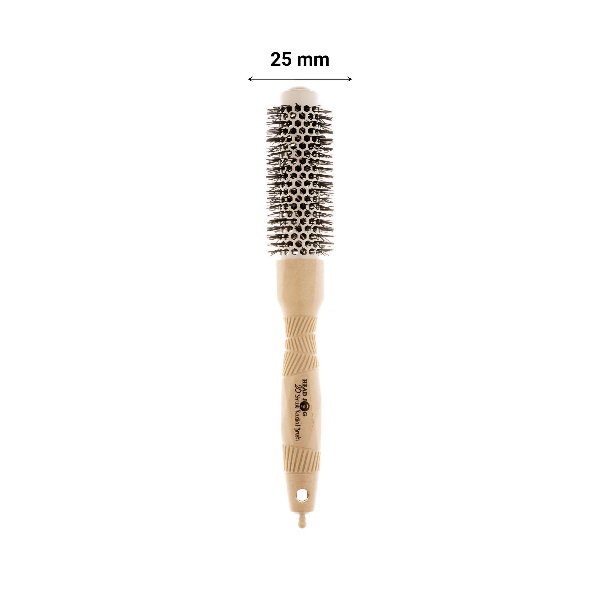 Head Jog - 20 Straw Radial Round Brush 25mm