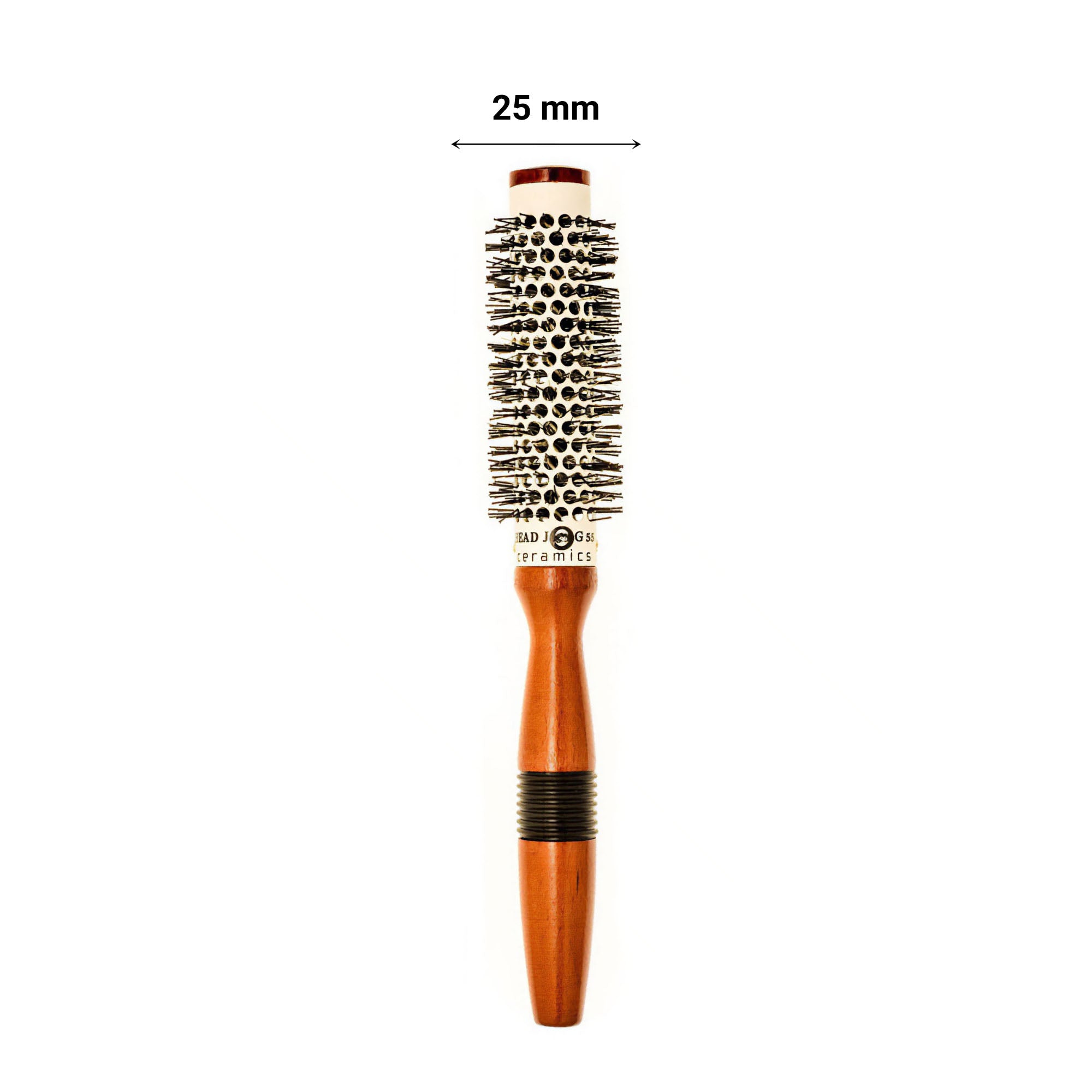 Head Jog - 55 Ceramic Wooden Radial Round Brush 25mm