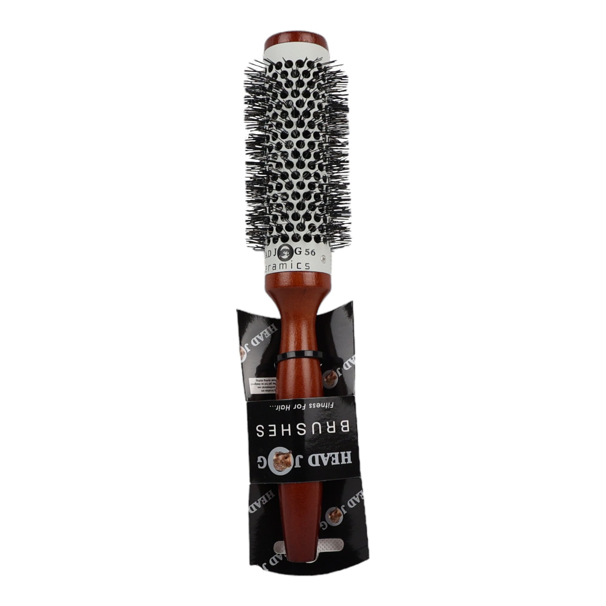 Head Jog - 56 Ceramic Wooden Radial Round Brush 33mm