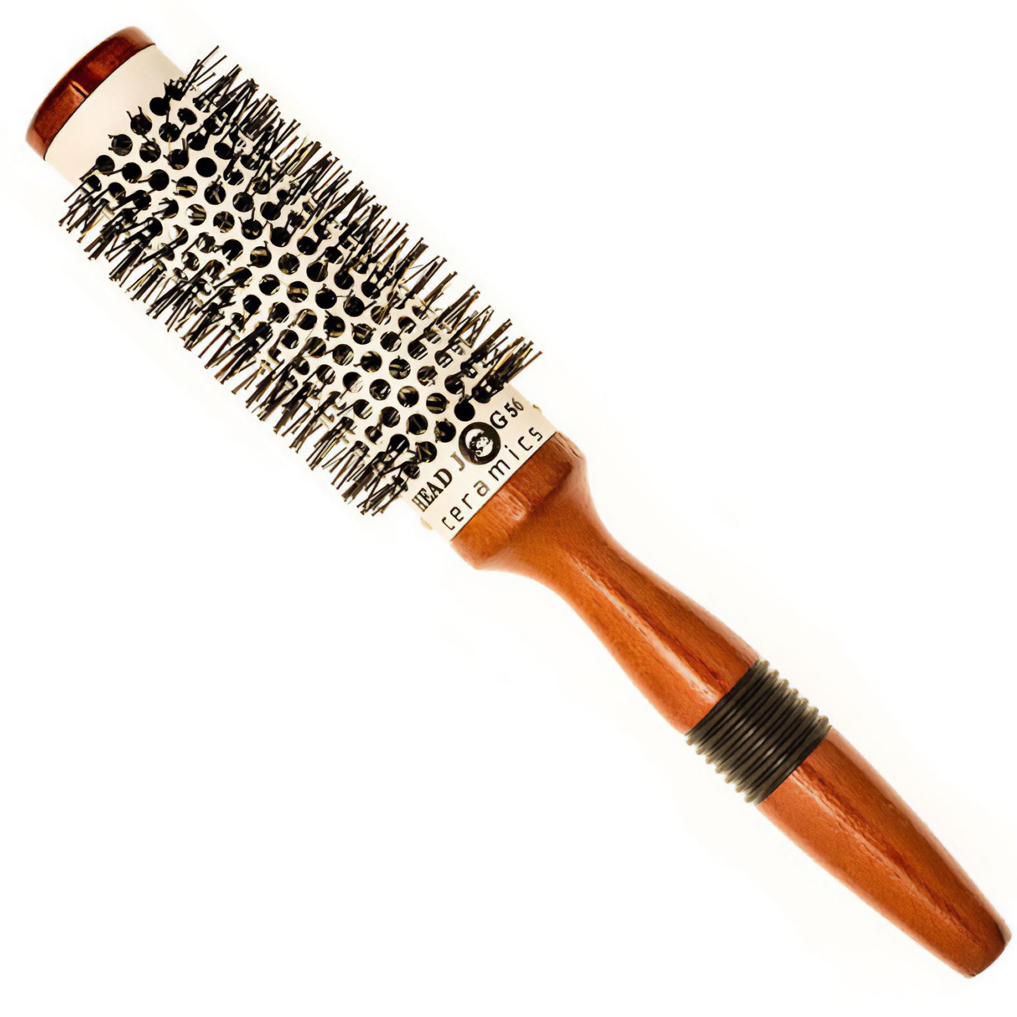 Head Jog - 56 Ceramic Wooden Radial Round Brush 33mm