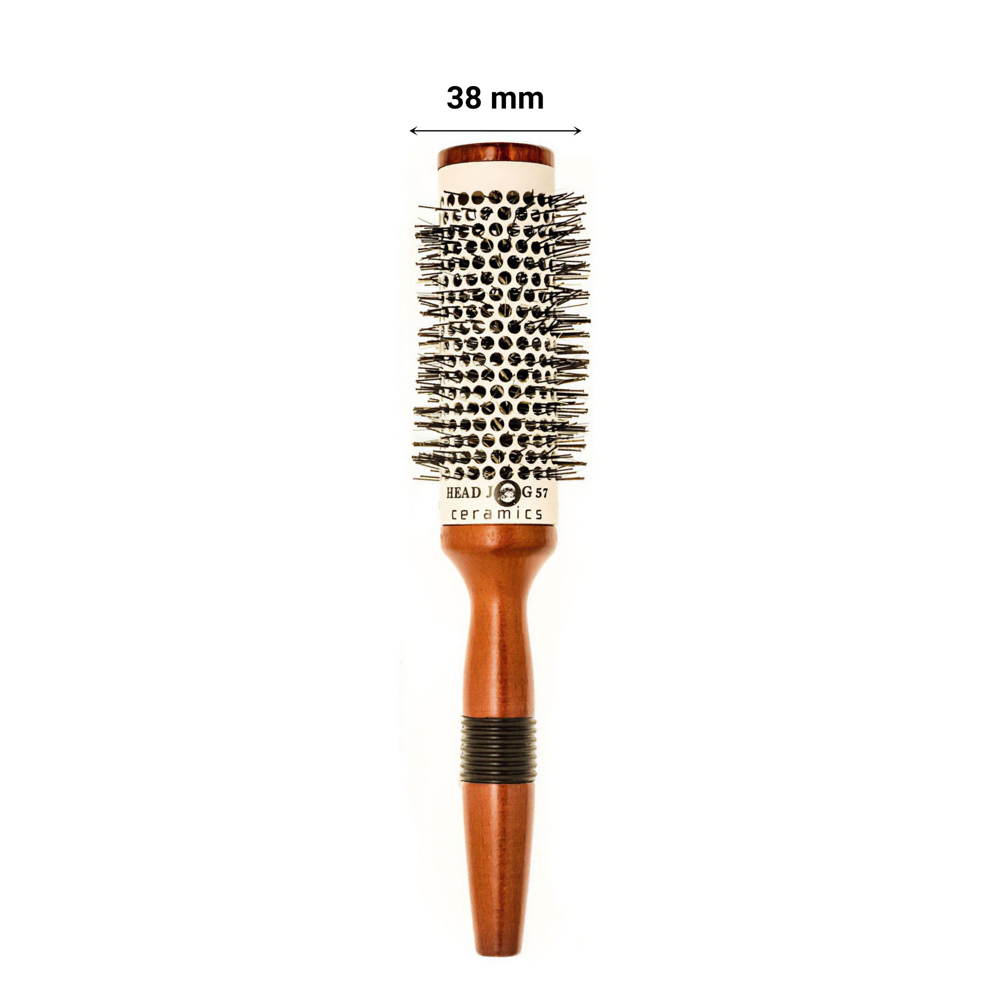 Head Jog - 57 Ceramic Wooden Radial Round Brush 38mm