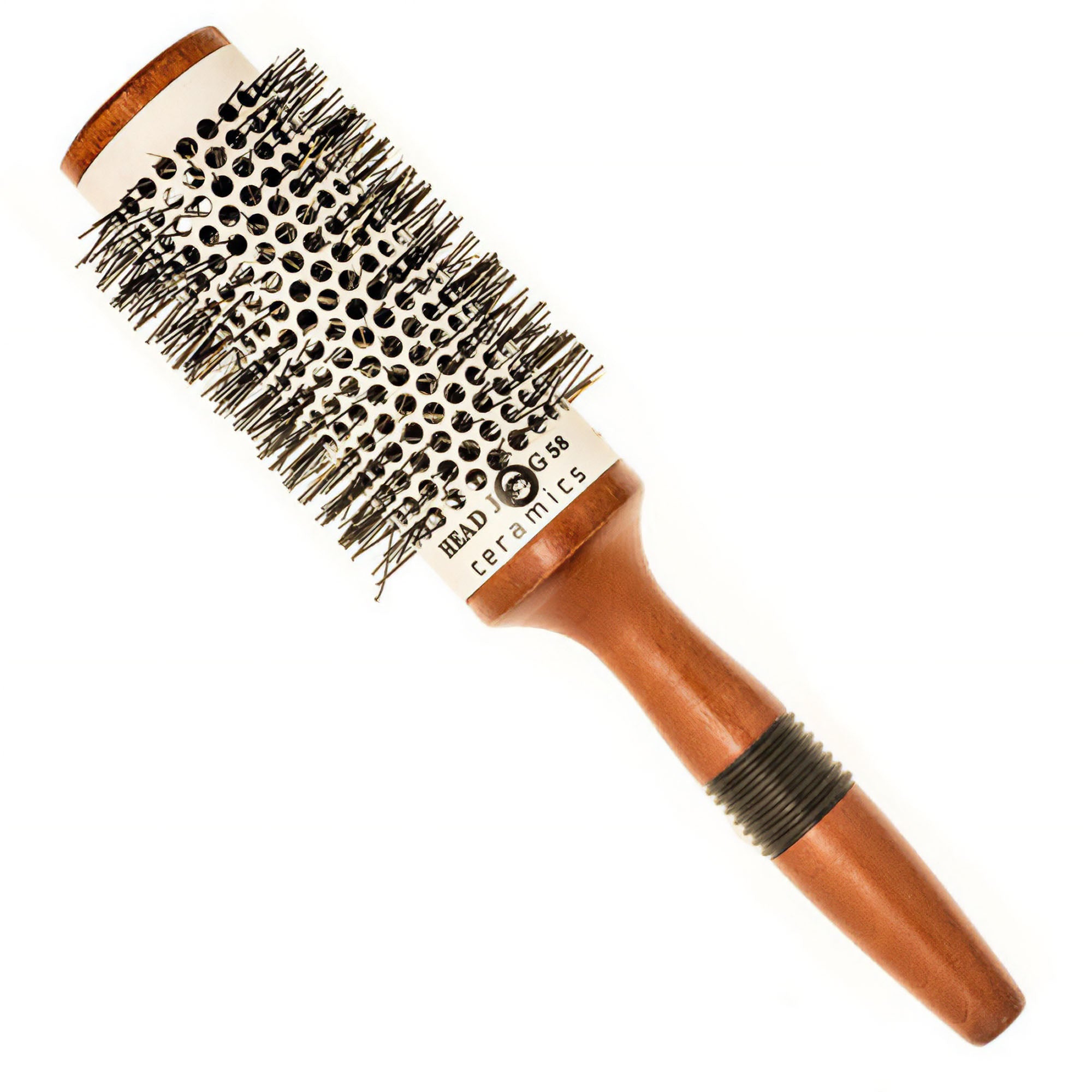 Head Jog - 58 Ceramic Wooden Radial Round Brush 48mm