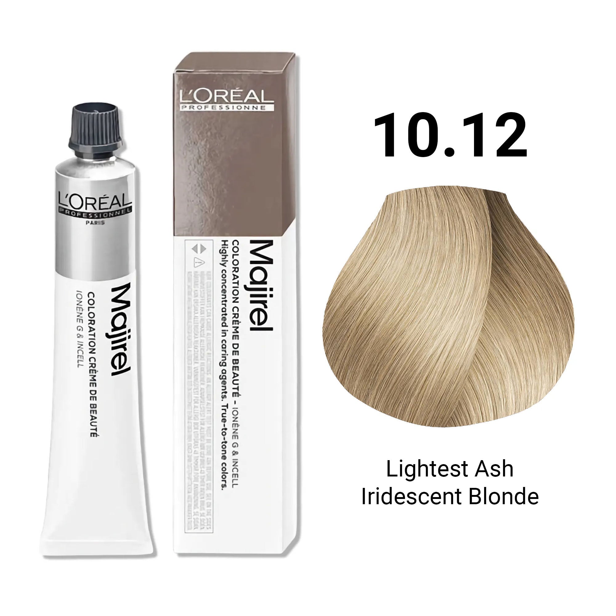 Loreal Professionnel - Majirel Permanent Hair Colour 10.12 Lightest Ash Iridescent Blonde 50ml