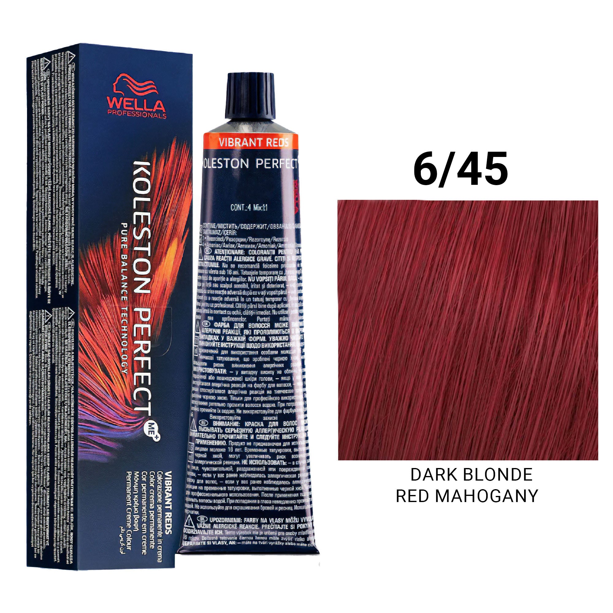 Wella Professionals - Koleston Perfect Me+ 6/45 Dark Blonde Red Mahogany 60ml