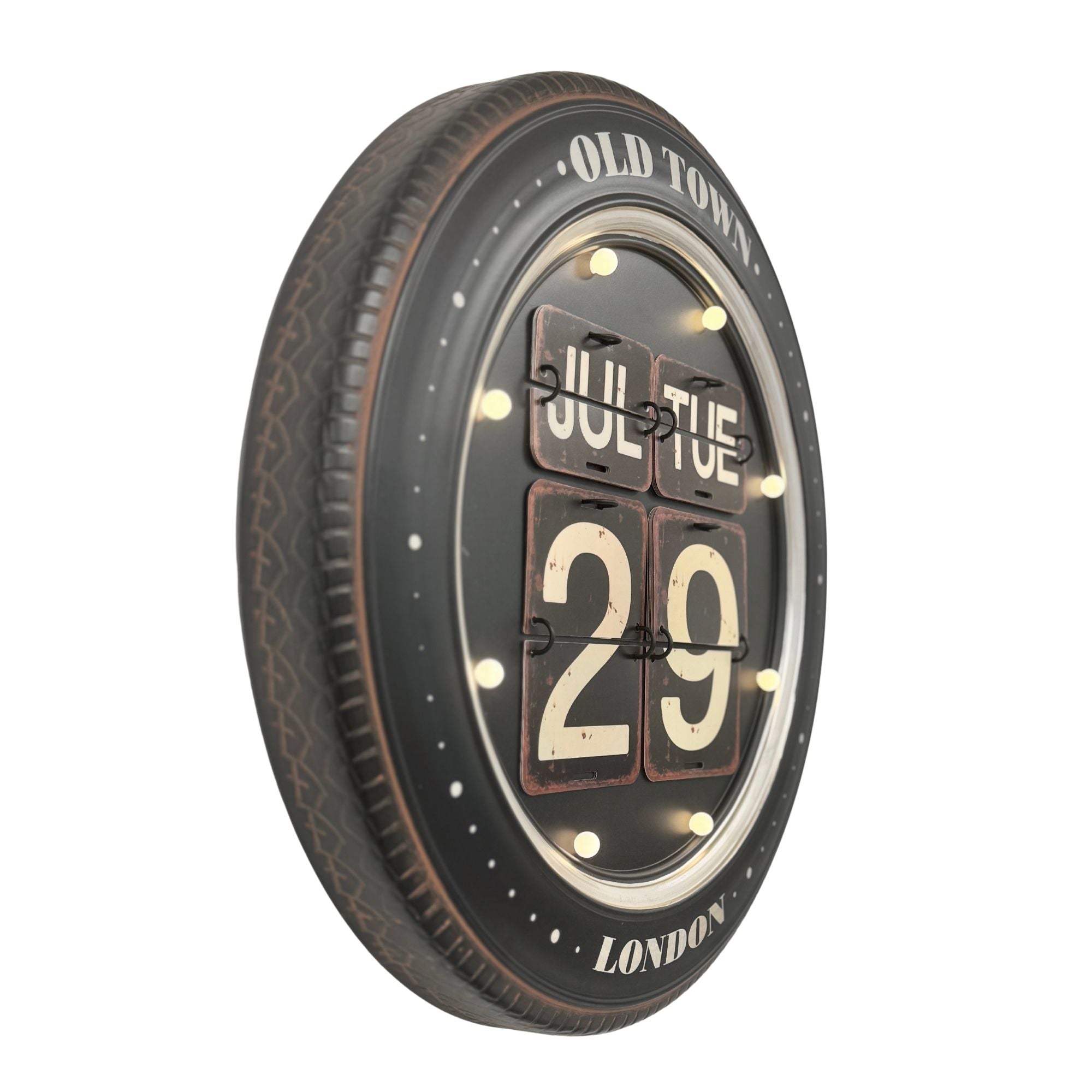 Eson - Vintage Style Flip Calendar With Led Lights