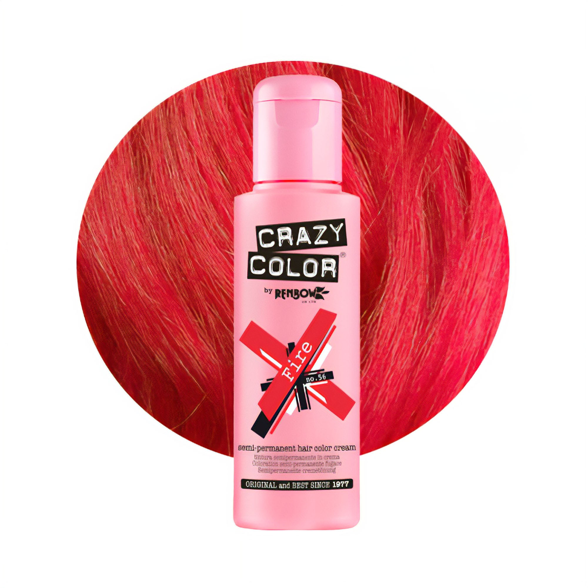 Crazy Color - Semi Permanent Hair Colour Cream Fire No.56 100ml