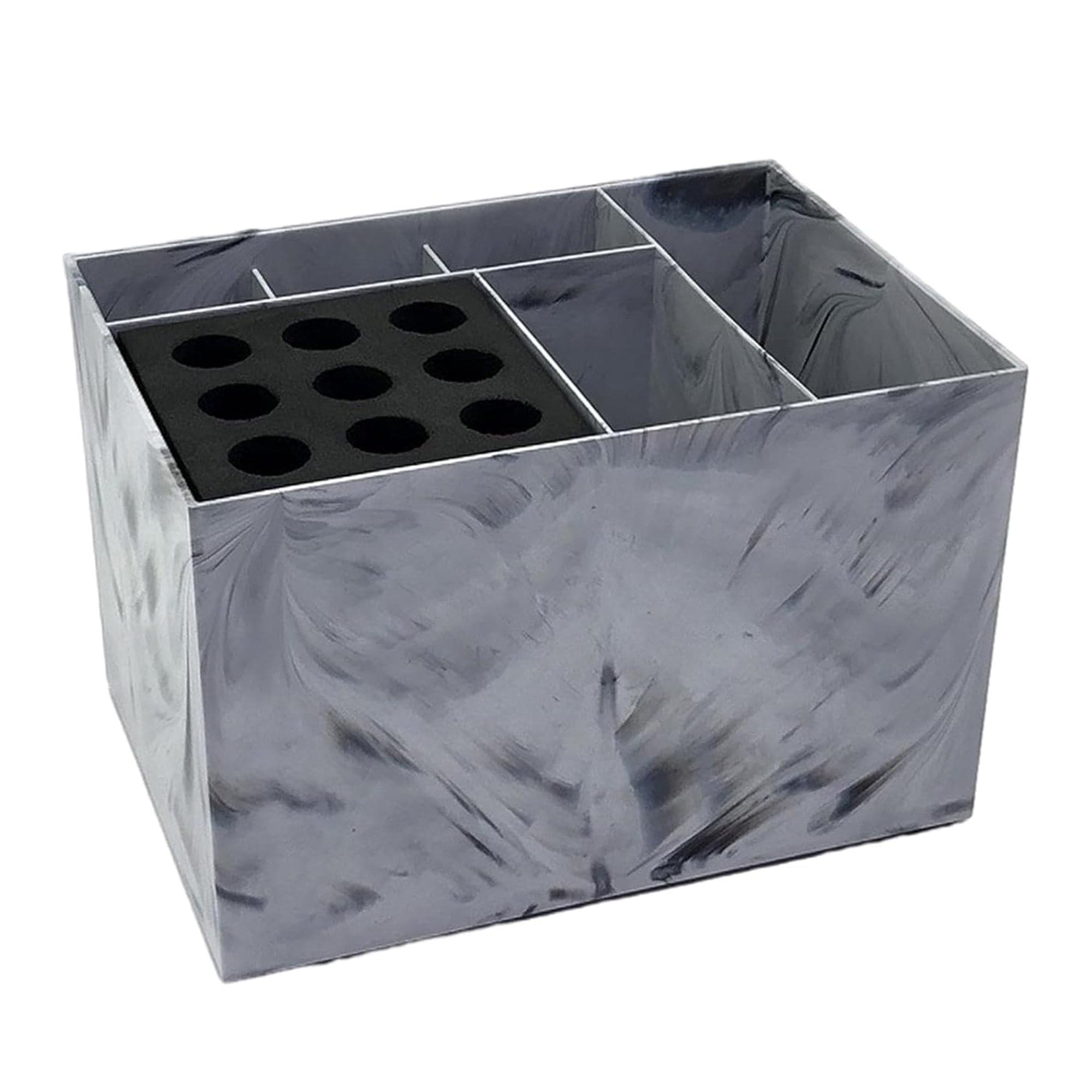 Eson - Scissor & Brush Holder Non-Slip Storage Box (Grey Marble) - Eson Direct