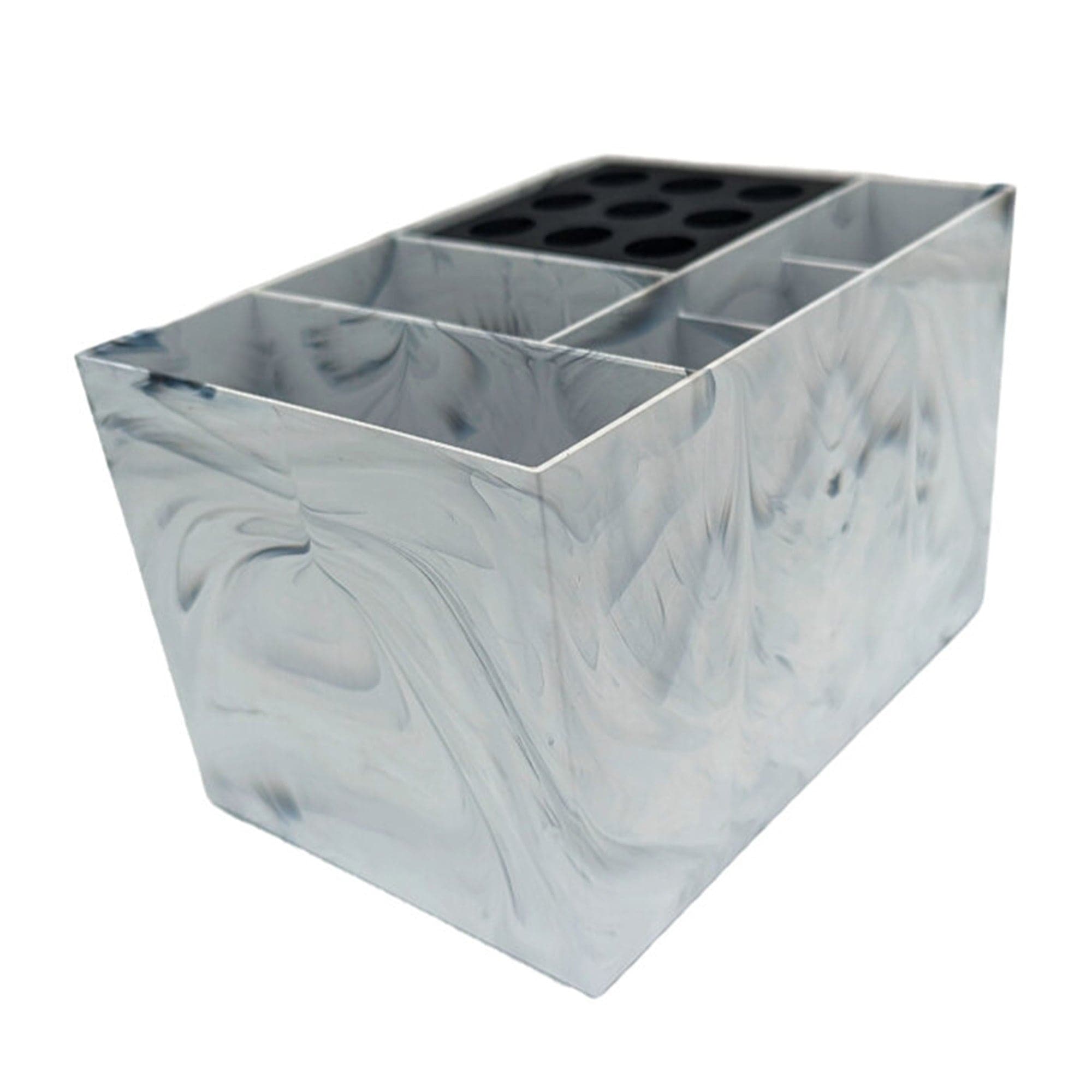 Eson - Scissor & Brush Holder Non-Slip Storage Box (White Marble) - Eson Direct