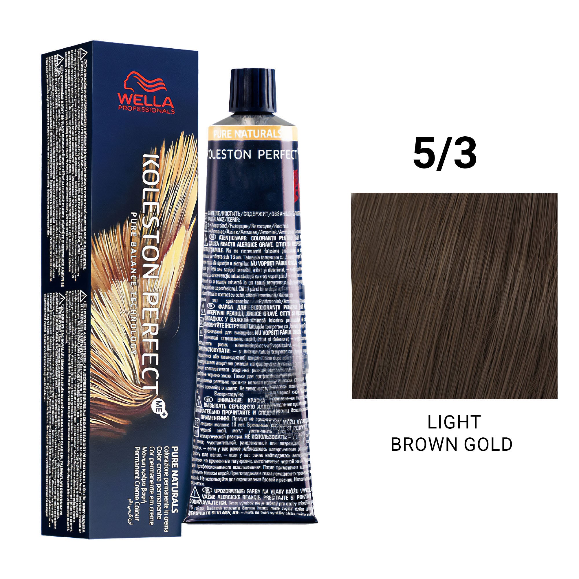 Wella Professionals - Koleston Perfect Me+ 5/3 Light Brown Gold 60ml