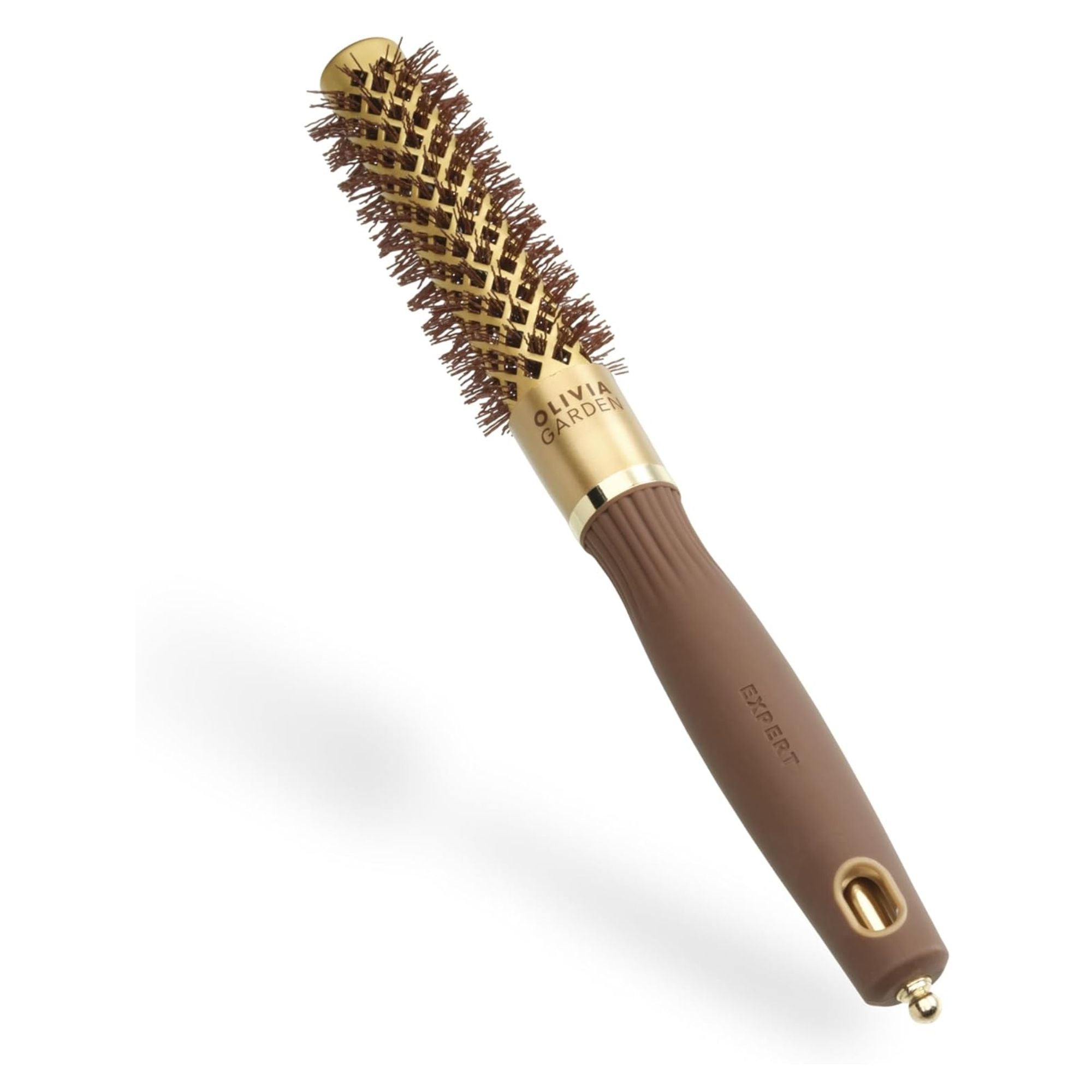 Olivia Garden - Expert Blowout Shine Wavy Bristles Gold & Brown 15mm