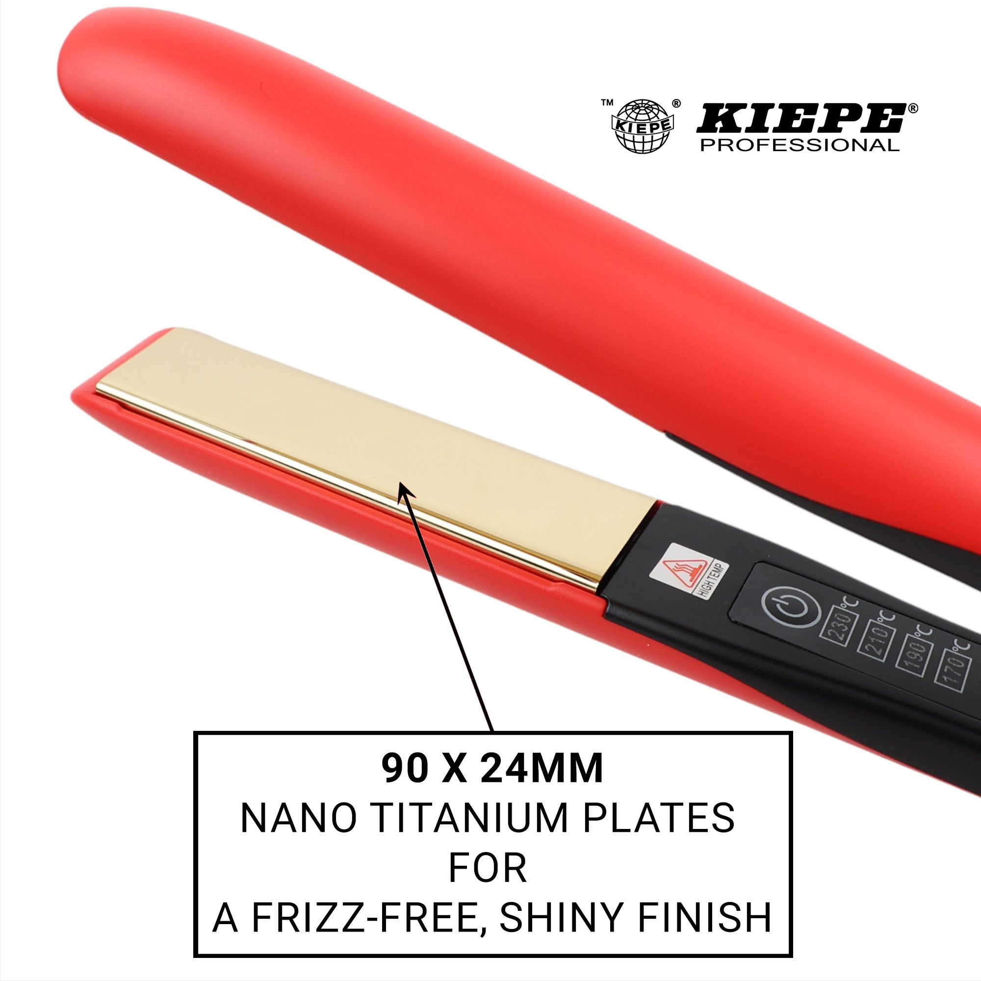 Kiepe Hair Straightener Rouge Caresse 30W Red