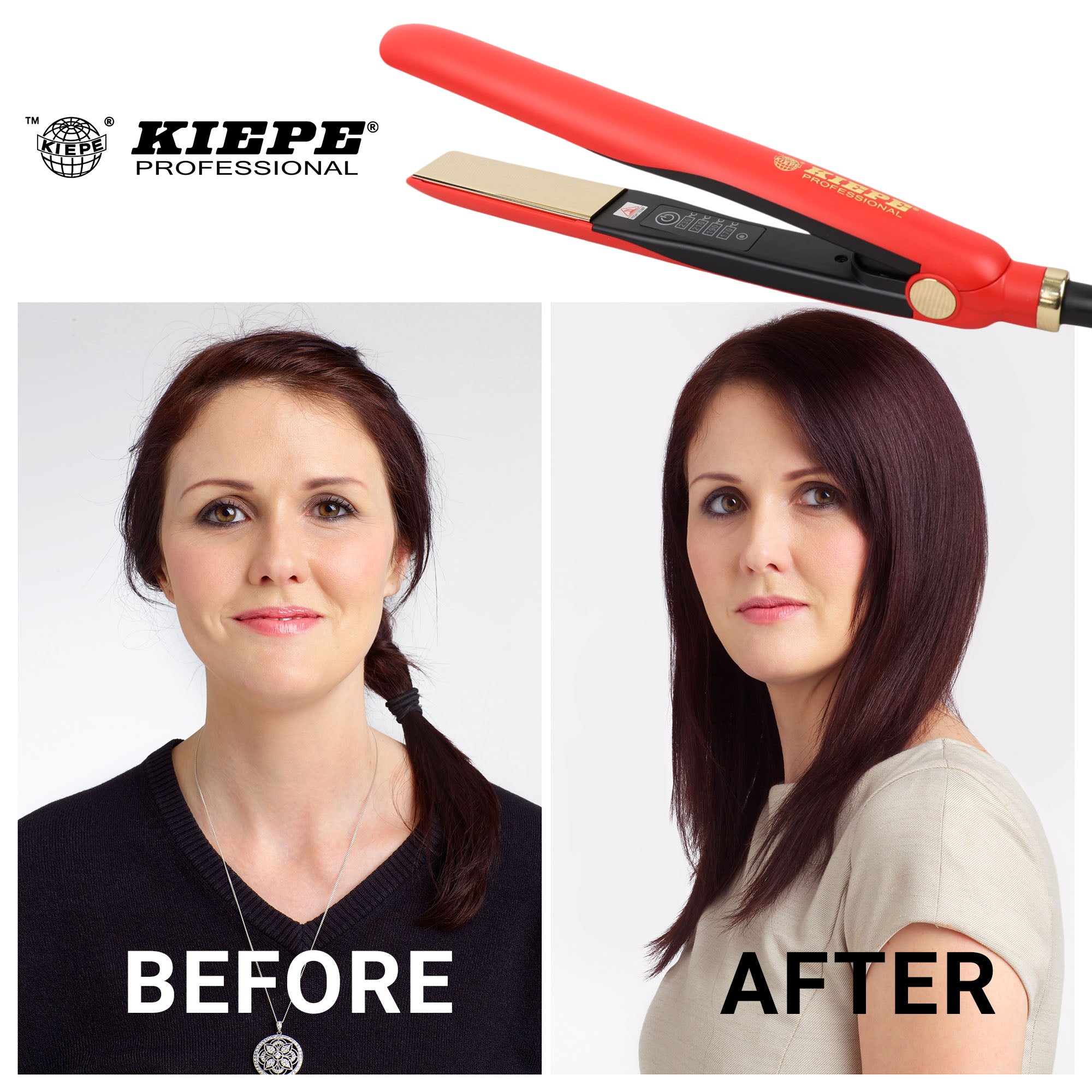 Kiepe - Hair Straightener Rouge Caresse 30W Red