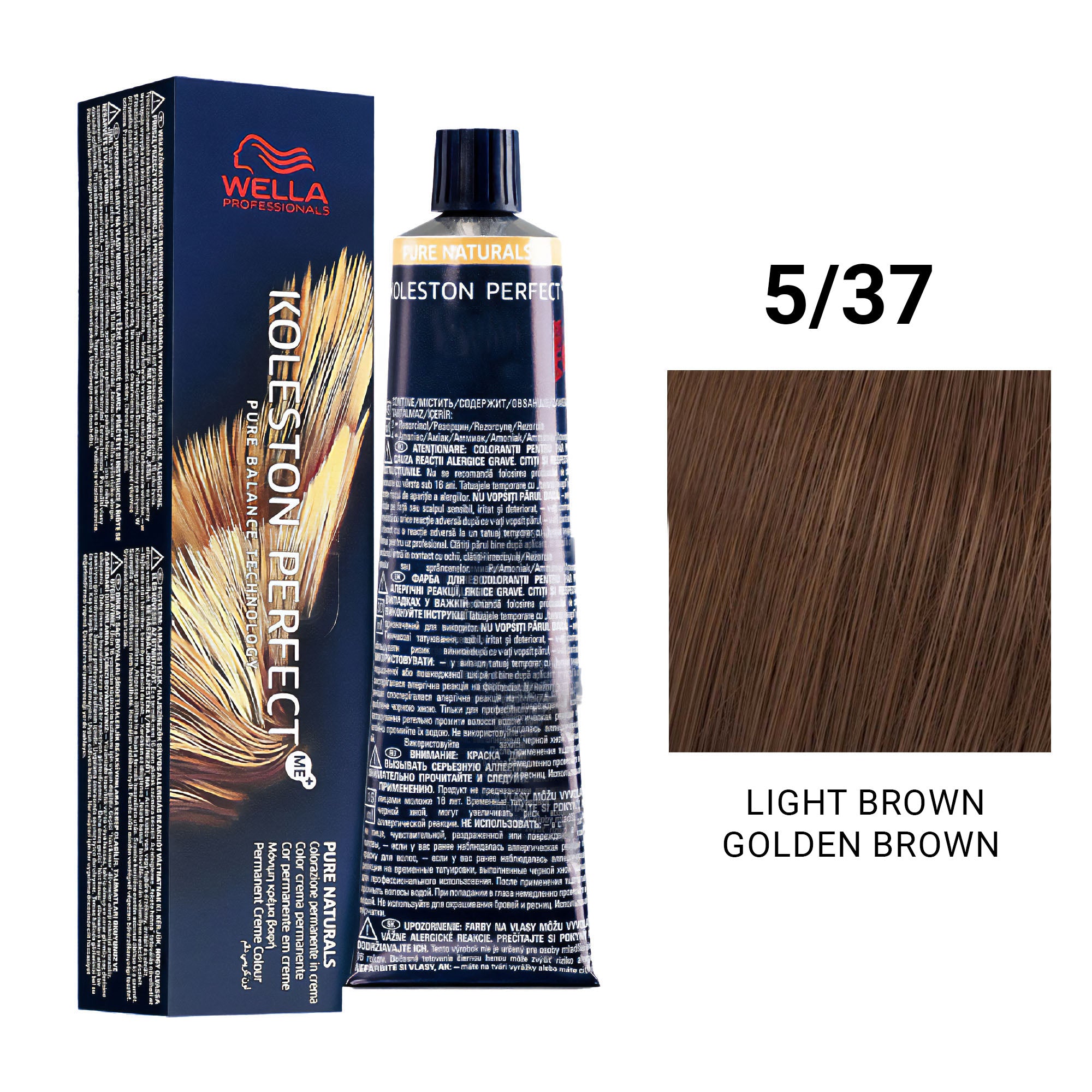 Wella Professionals - Koleston Perfect Me+ 5/37 Light Brown Golden Brown 60ml