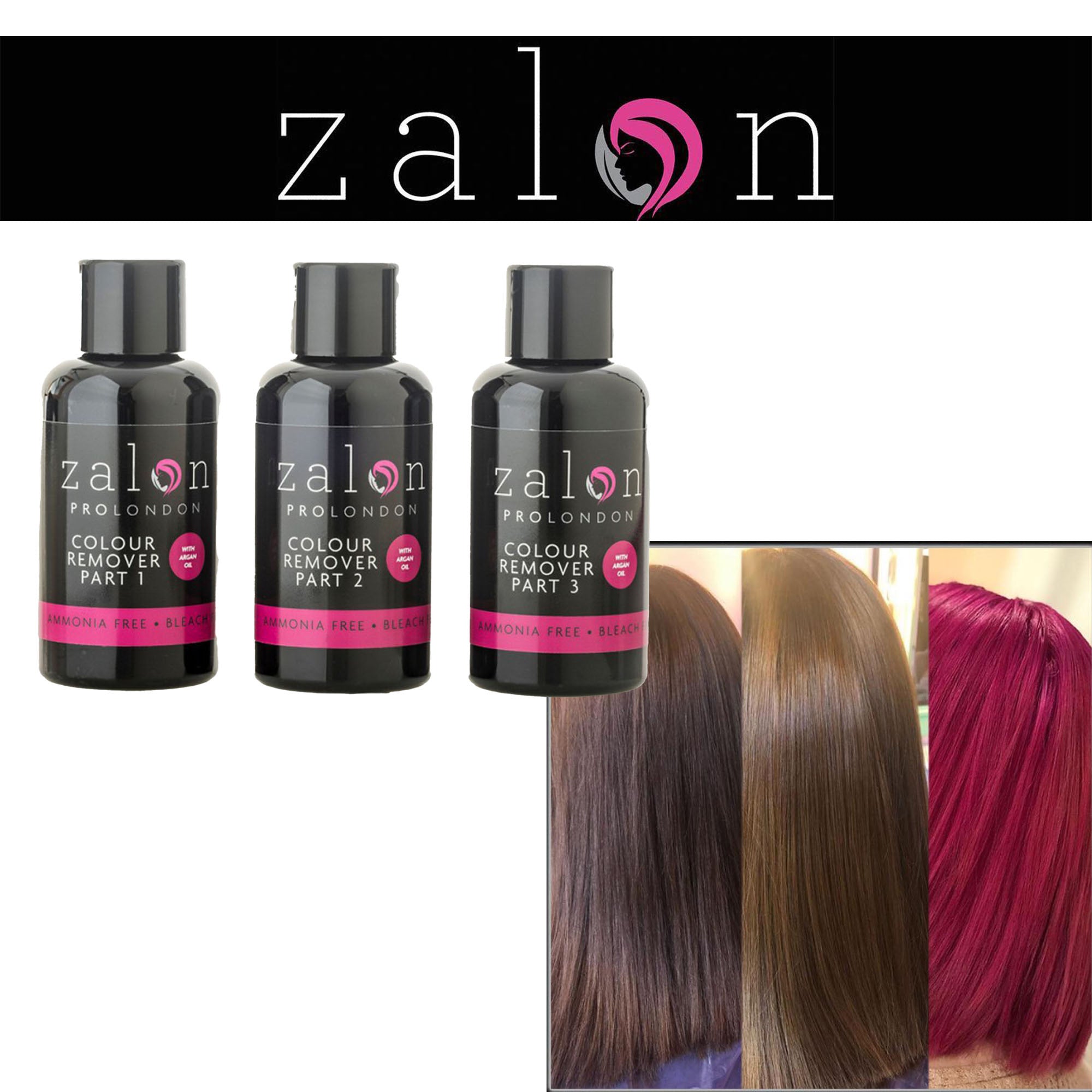 Zalon Pro London - Colour Remover Single Use Pack 3x50ml