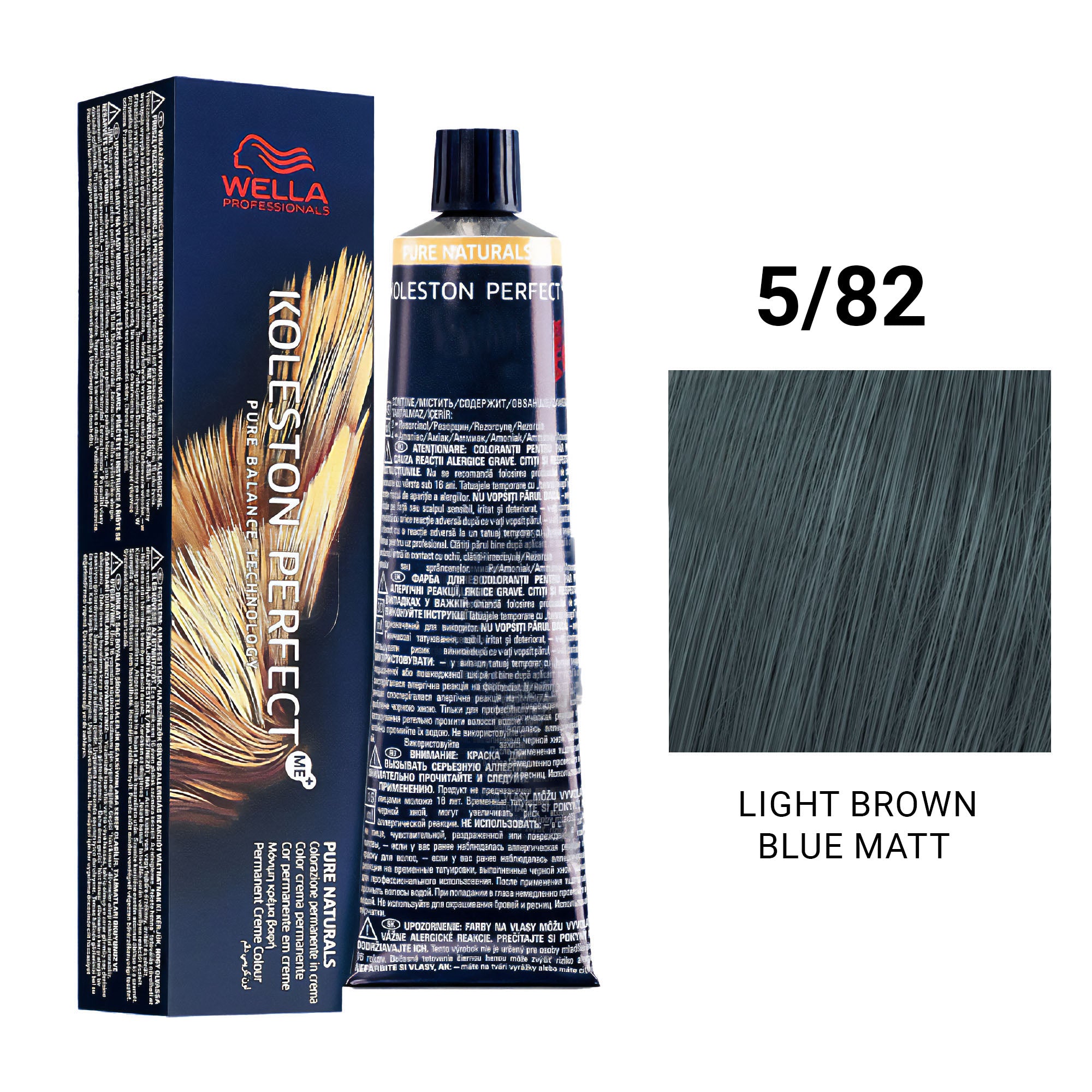 Wella Professionals - Koleston Perfect Me+ 5/82 Light Brown Blue Matt 60ml