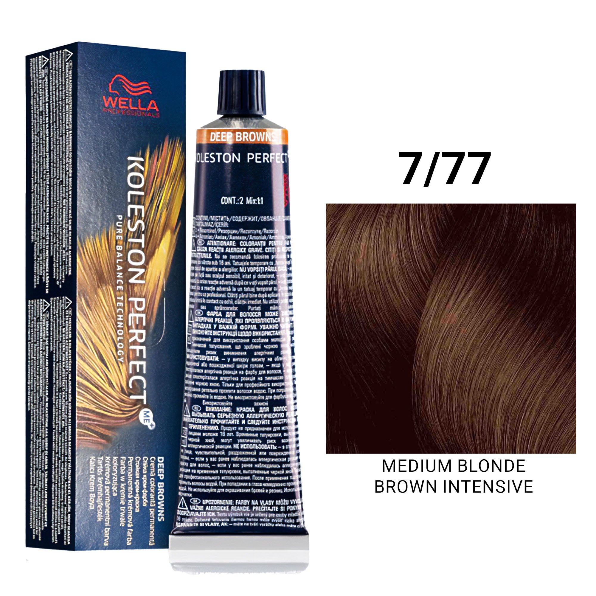 Wella Professionals - Koleston Perfect Me+ 7/77 Medium Blonde Brown Intensive 60ml