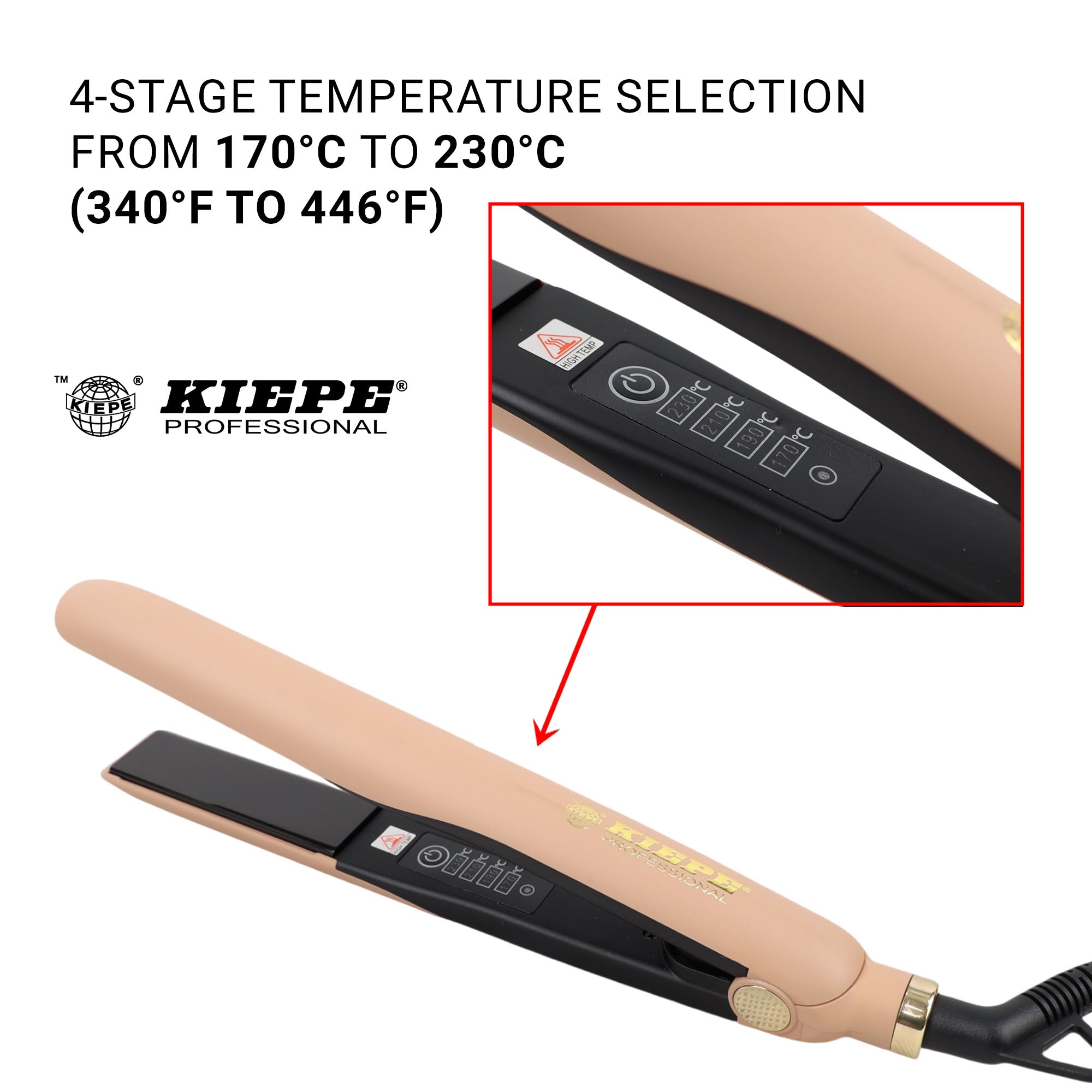 Kiepe - Hair Straightener Or Caresse 30W Gold