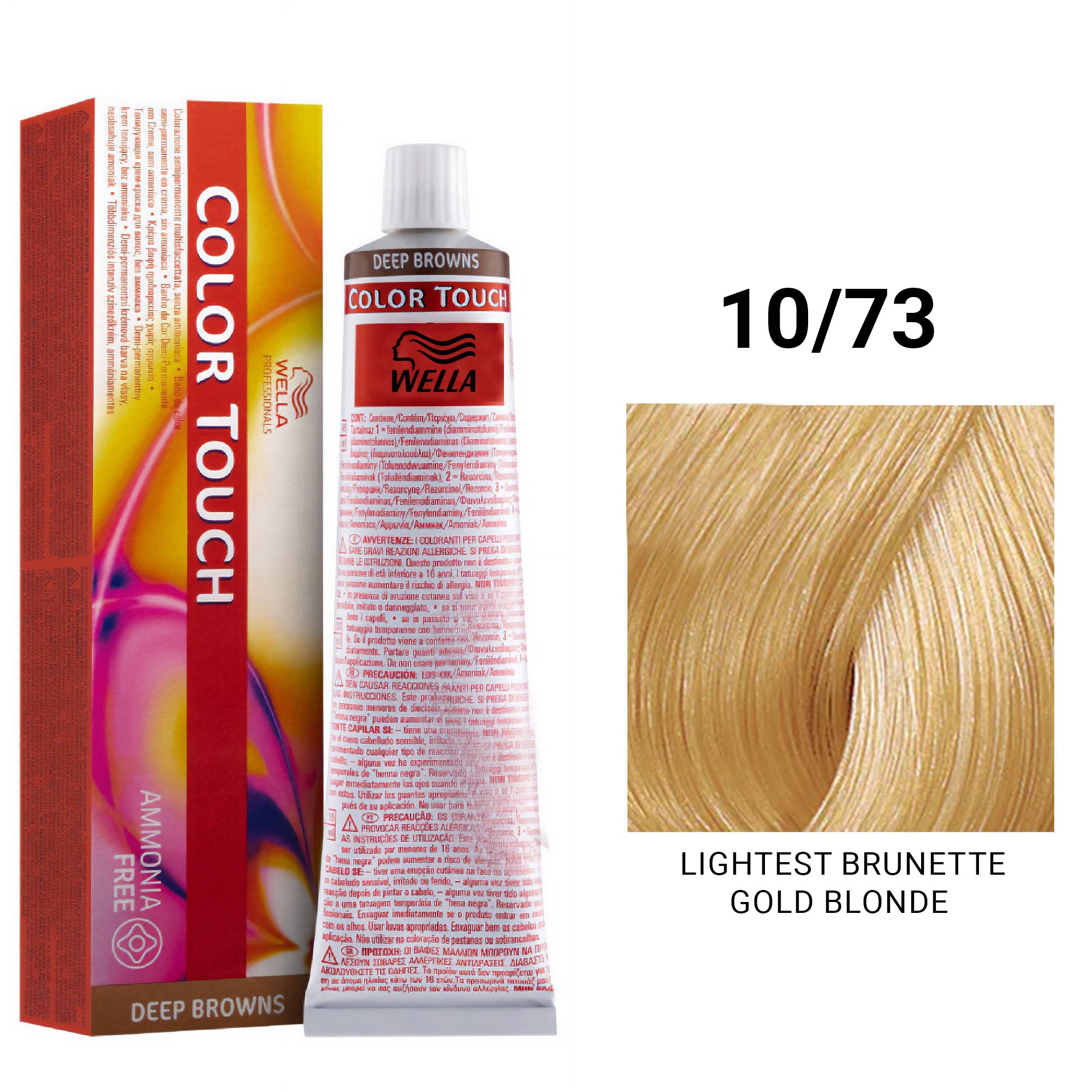 Wella Professionals - Color Touch 10/73 Lightest Brunette Gold Blonde 60ml