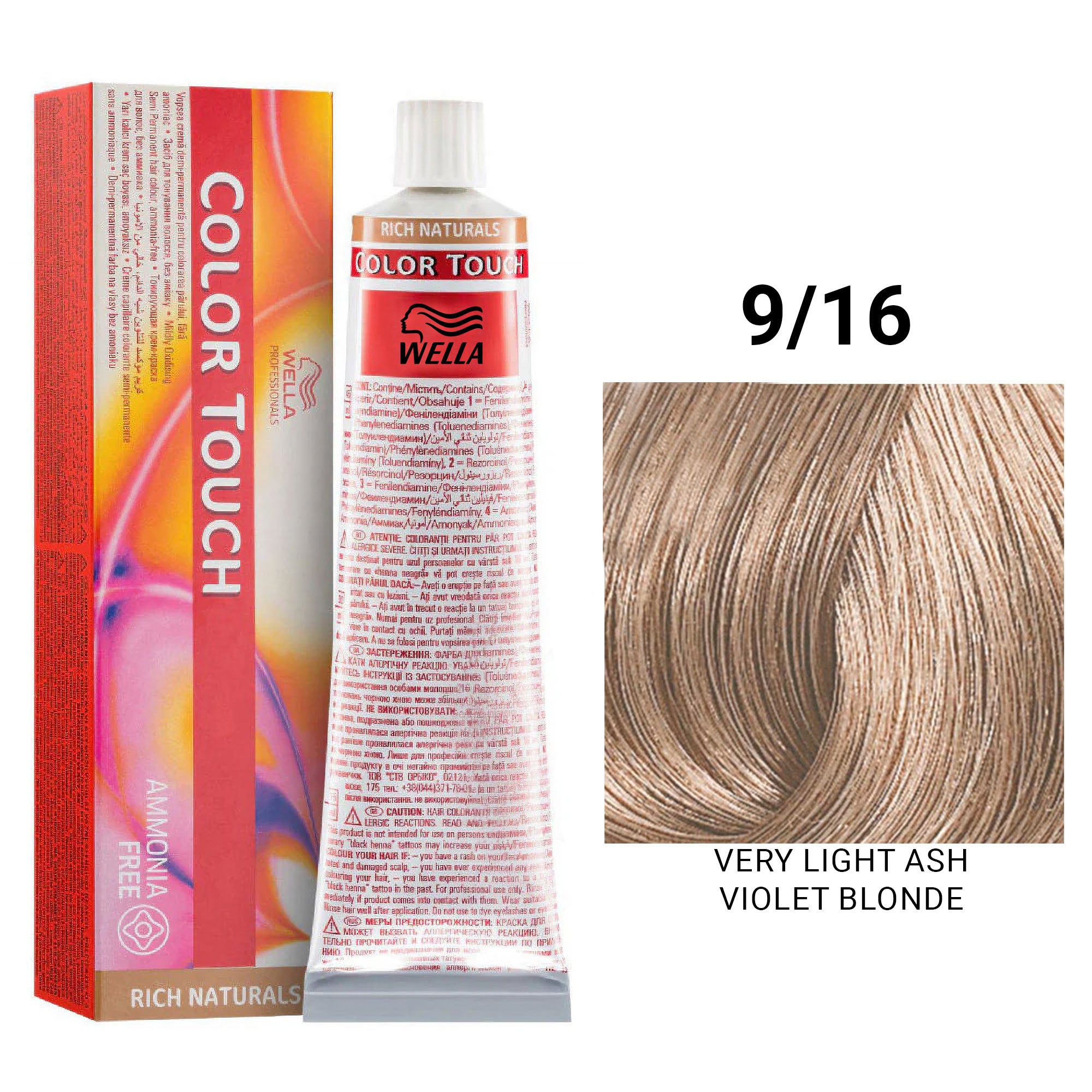 Wella Professionals - Color Touch 9/16 Very Light Ash Violet Blonde 60ml