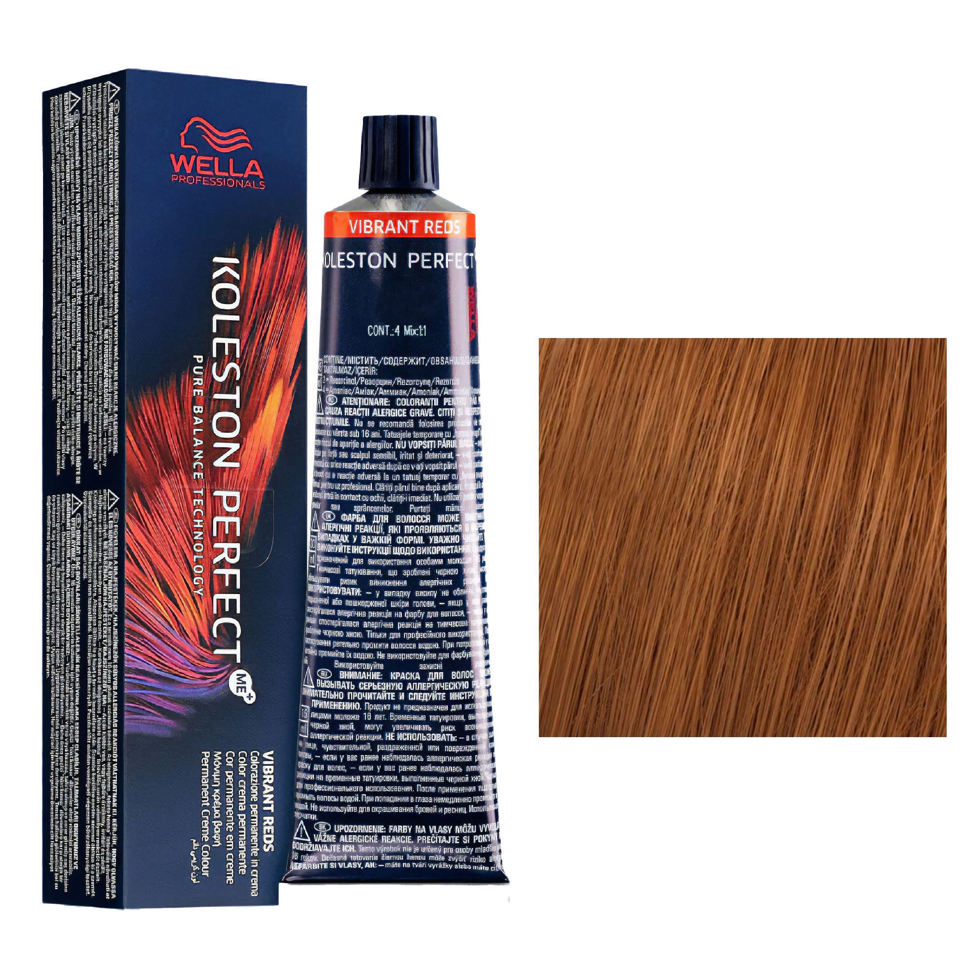 Wella Professionals - Koleston Perfect Me+ 7/34 Medium Blonde Golden Red 60ml